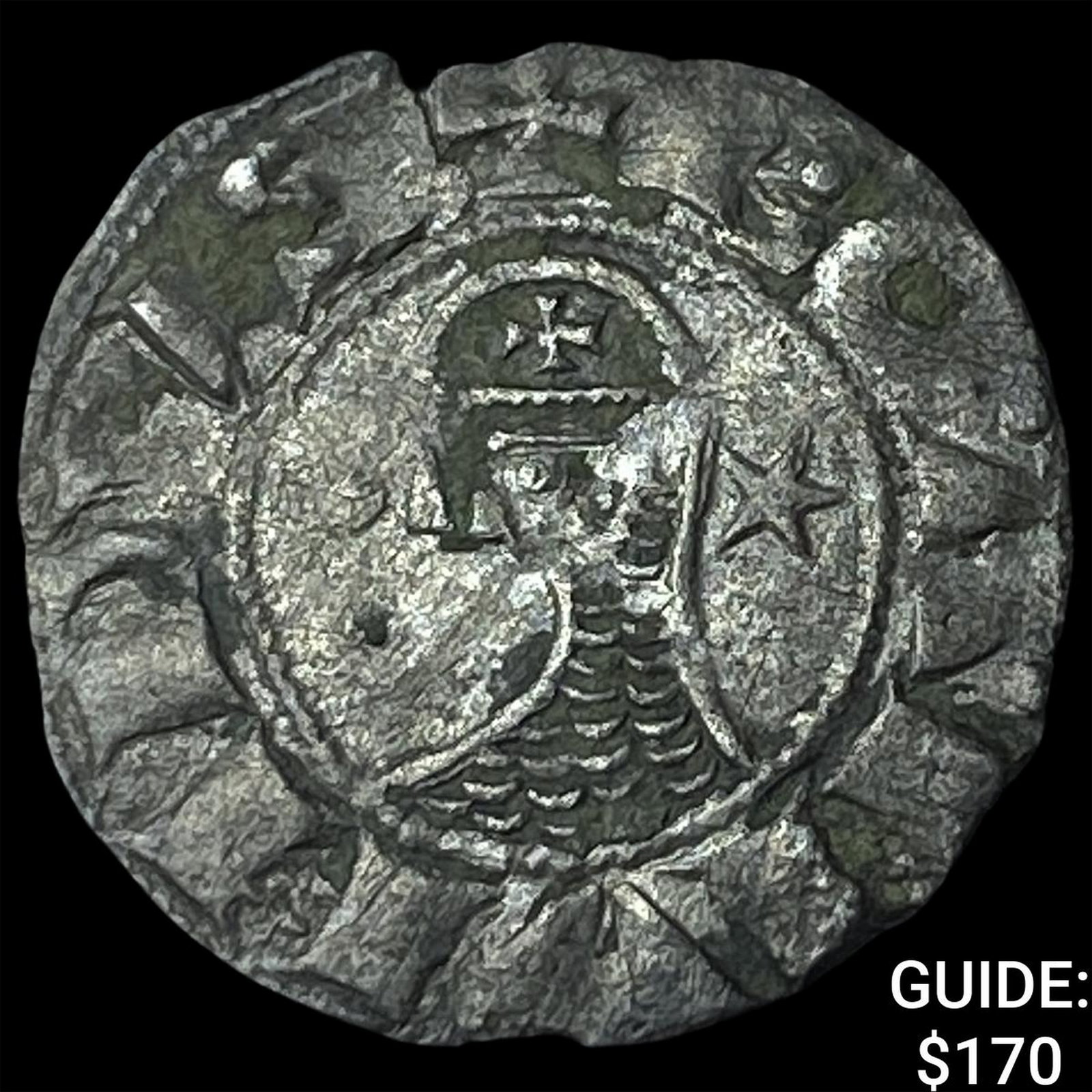 Crusader Anitoch Bohemond III Silver Denier (1 of 2)