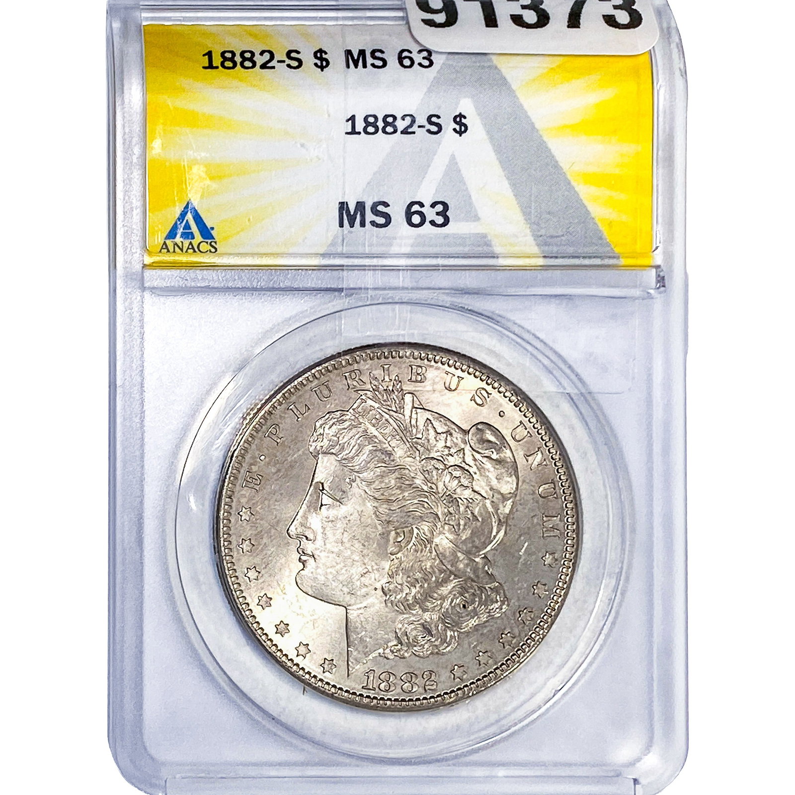 1882-S Morgan Silver Dollar ANACS MS63 (1 of 2)