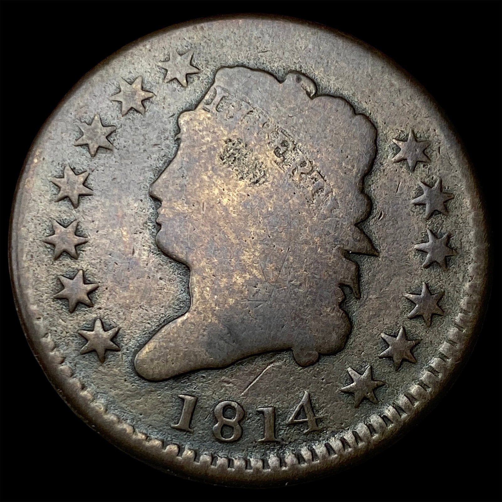1814 Classic Head Large Cent NICELY CIRCULATED (1 of 2)