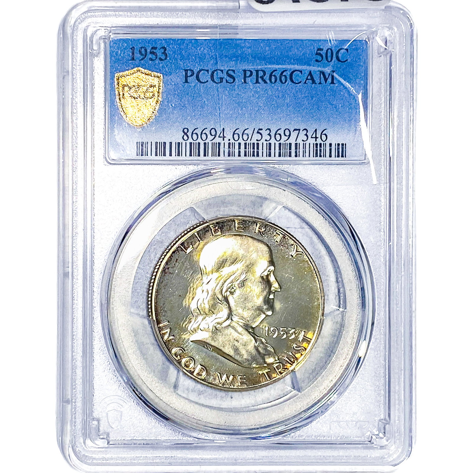1953 Franklin Half Dollar PCGS PR66 DCAM: 1953 Franklin Half Dollar PCGS PR66 DCAM