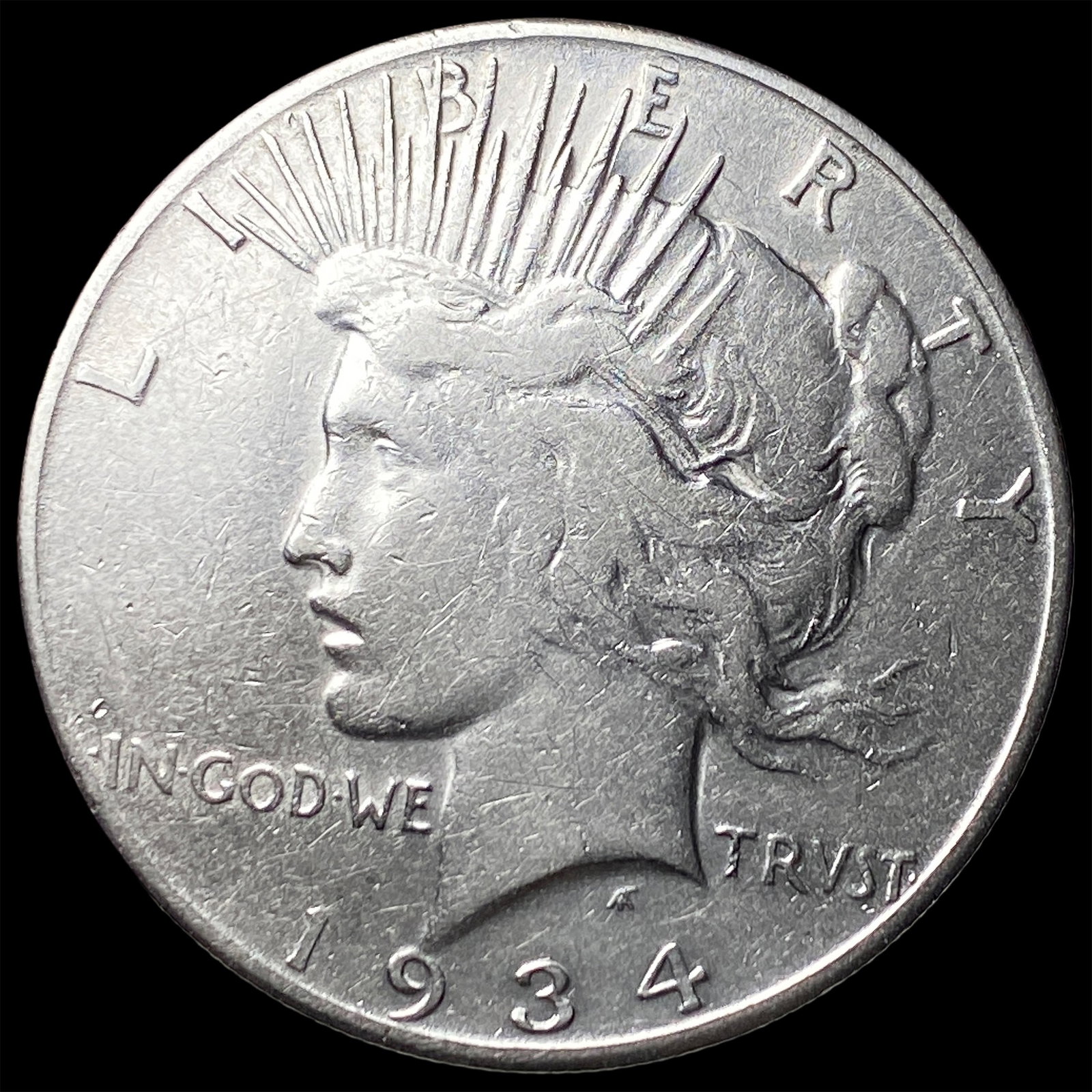 1934-S Peace Silver Dollar LIGHTLY CIRCULATED (1 of 2)