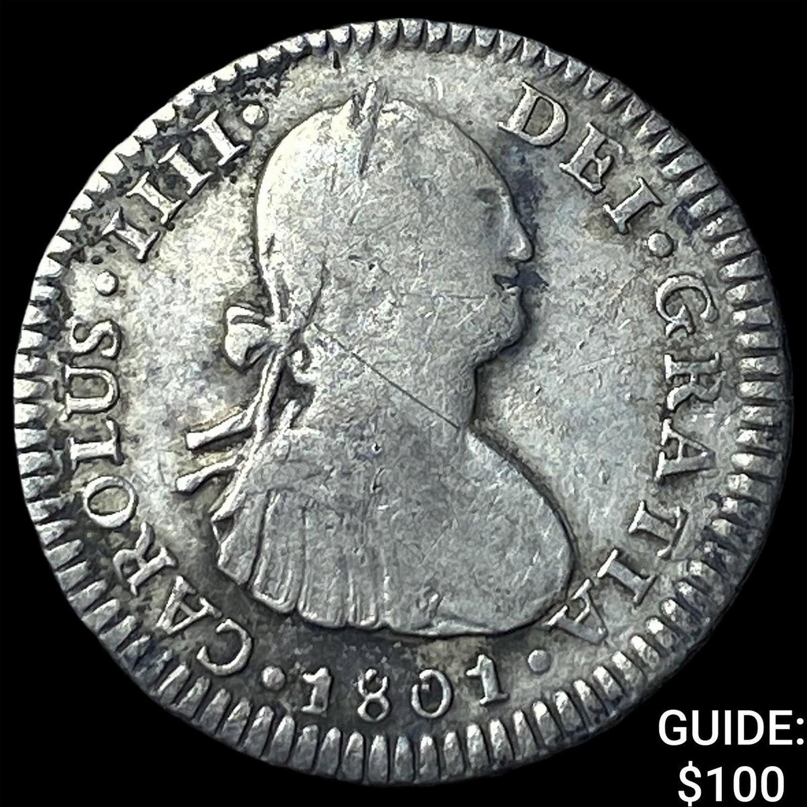 1801 PP Bolivia Potosi Silver 1 Real (1 of 2)
