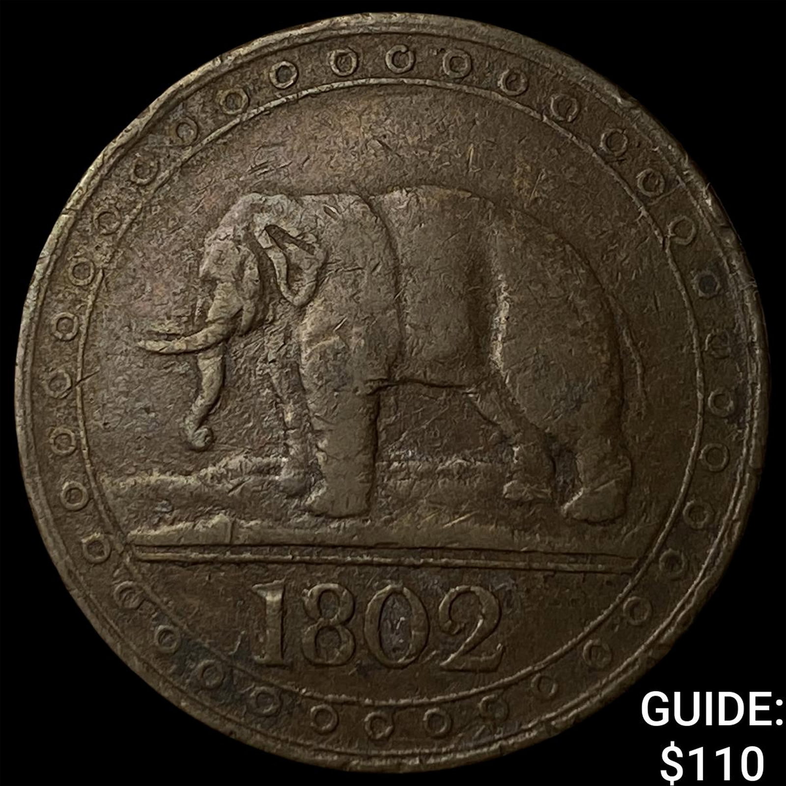 1802 Ceylon Copper 1/48 Rixdollar (1 of 2)
