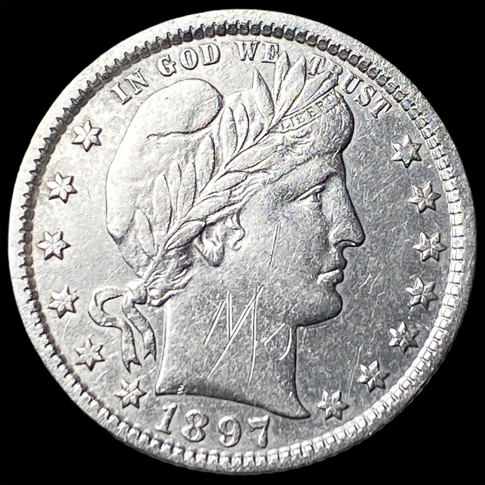 1897-O Silver Barber Quarter HIGH GRADE (1 of 2)