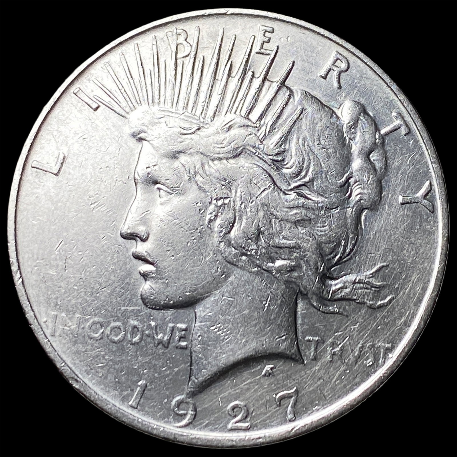 1927-D Silver Peace Dollar CLOSELY UNCIRCULATED: 1927-D Silver Peace Dollar CLOSELY UNCIRCULATED