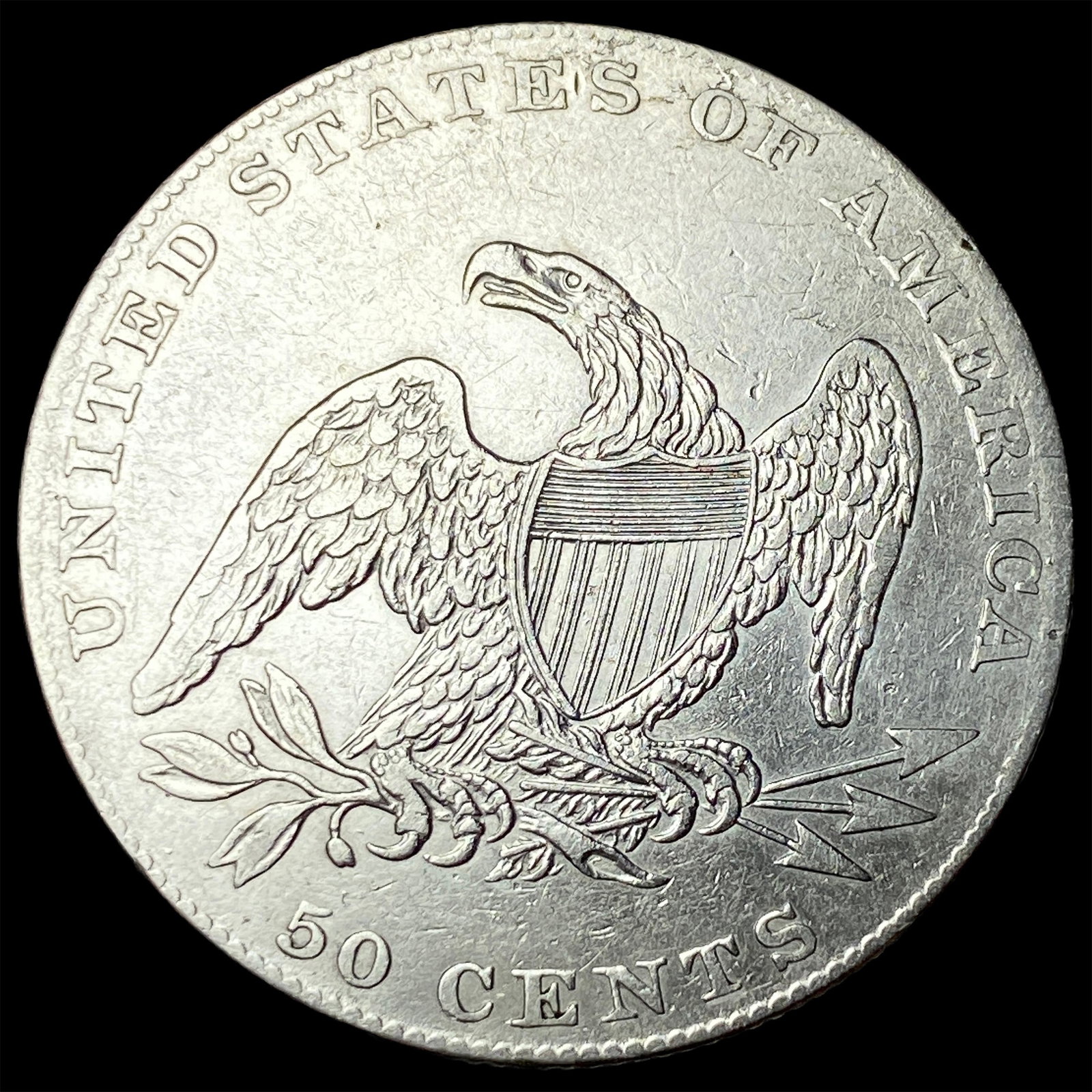 1837 Capped Bust Half Dollar CLOSELY UNCIRCULATED - 2