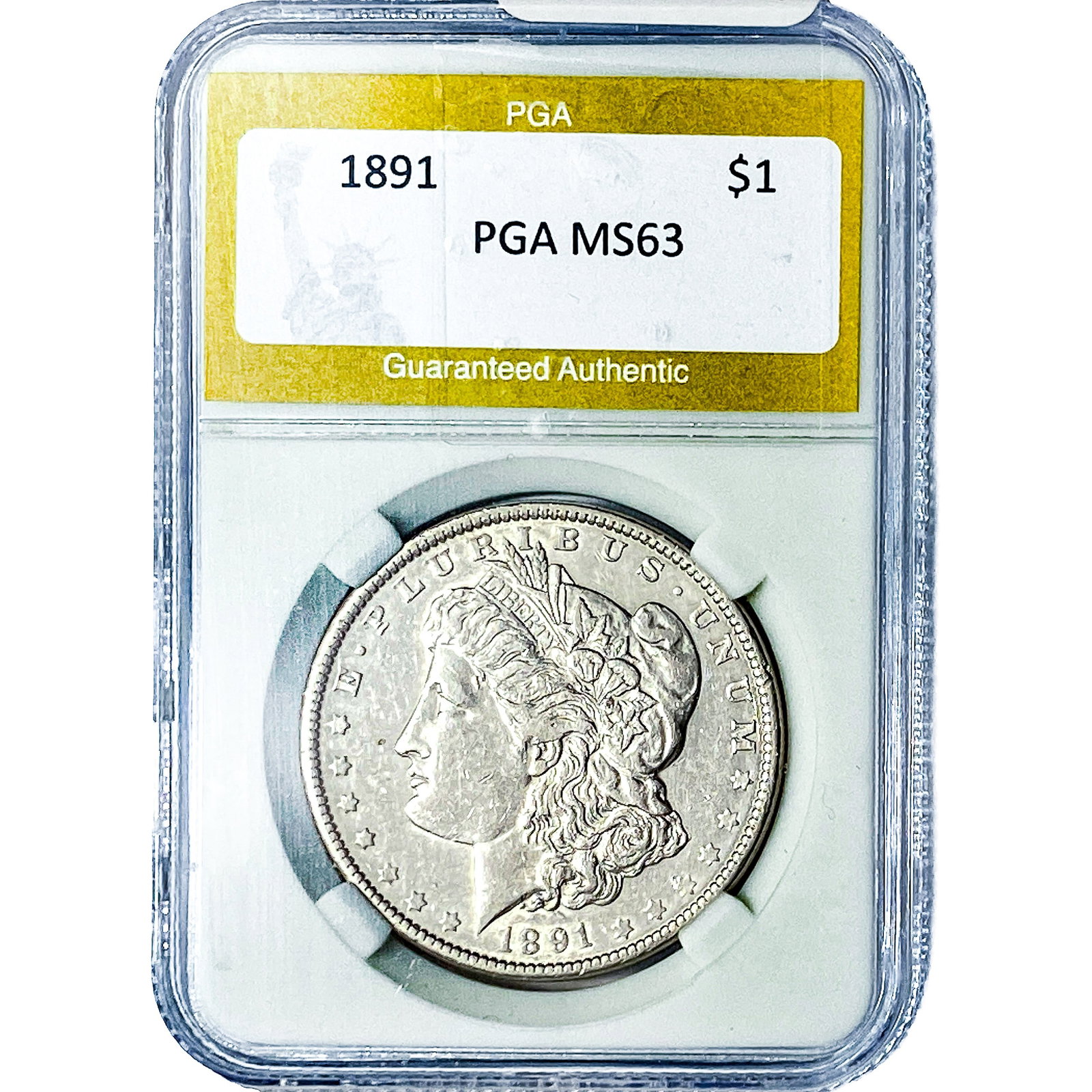 1891 Morgan Silver Dollar PGA MS63 (1 of 2)