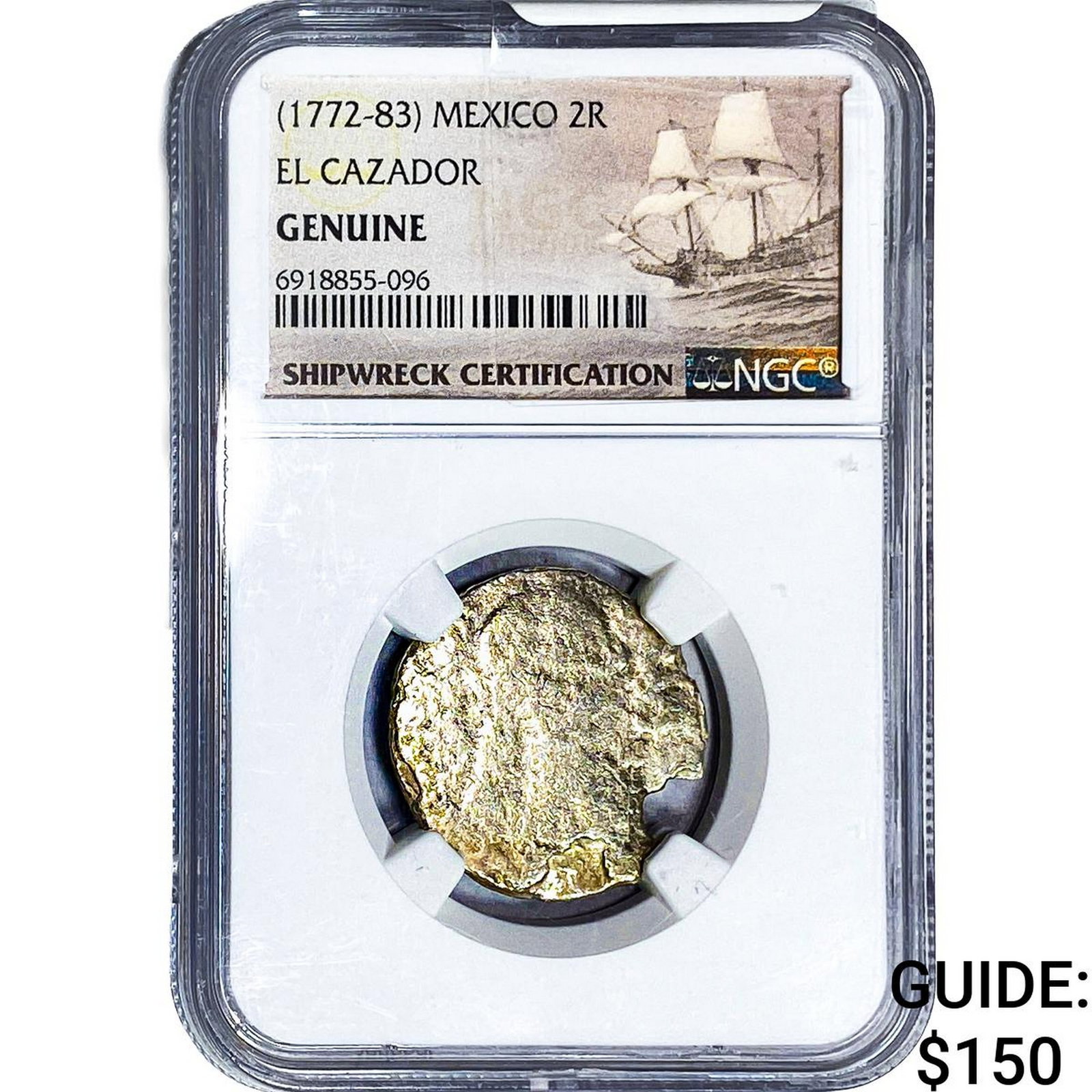 (1772-83) Mexico 2 Reales El Cazador NGC Genuine (1 of 2)