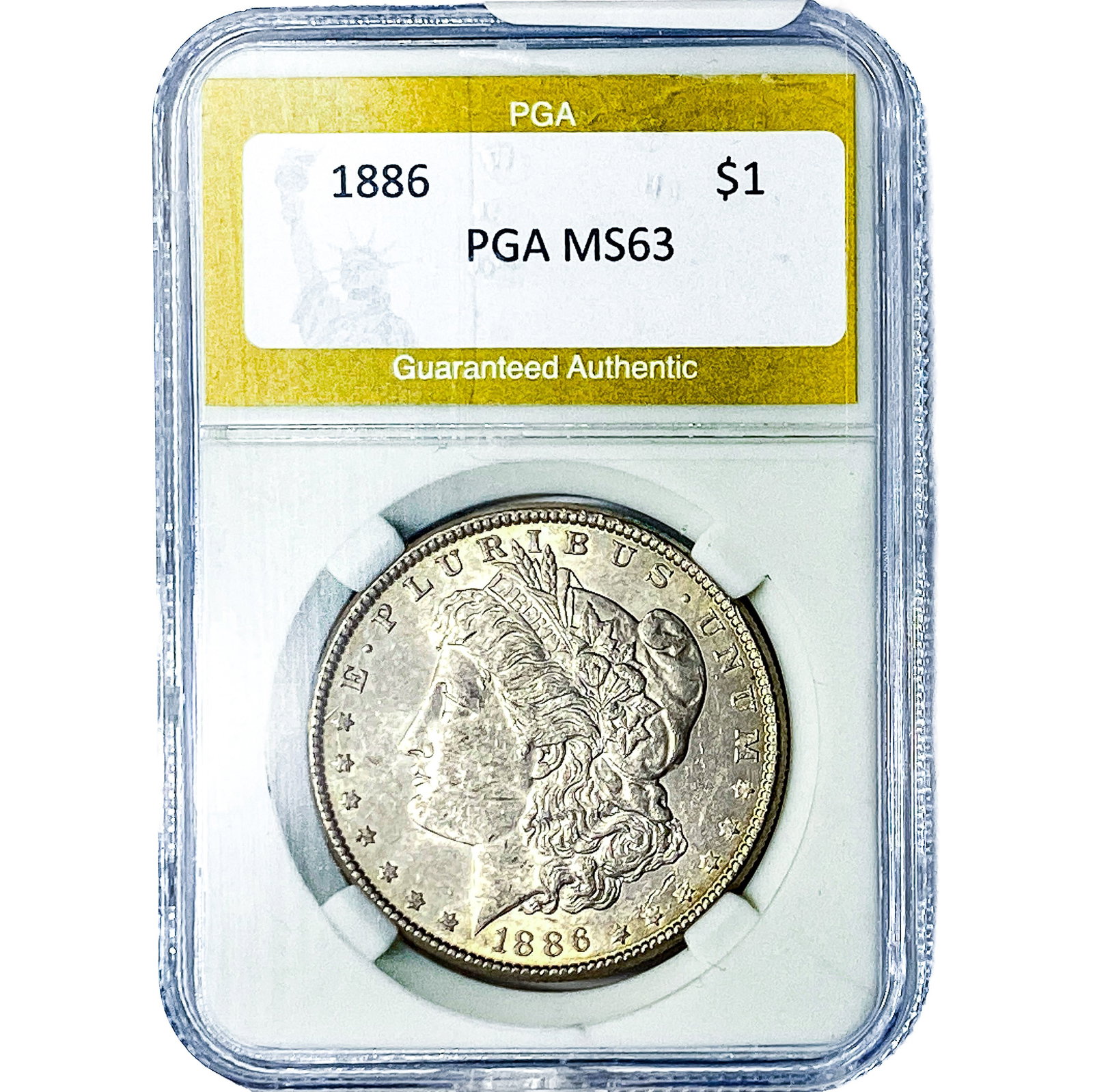 1886 Morgan Silver Dollar PGA MS63 (1 of 2)