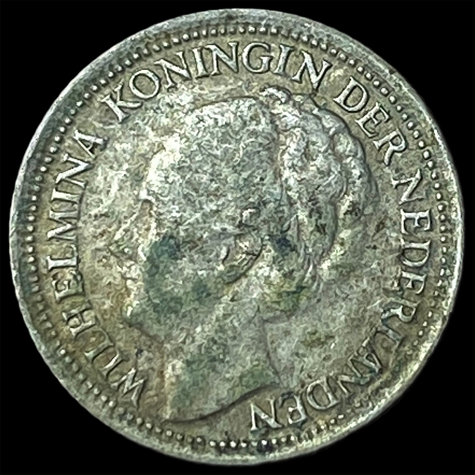 1938 Netherlands Silver 10 Cents (1 of 2)