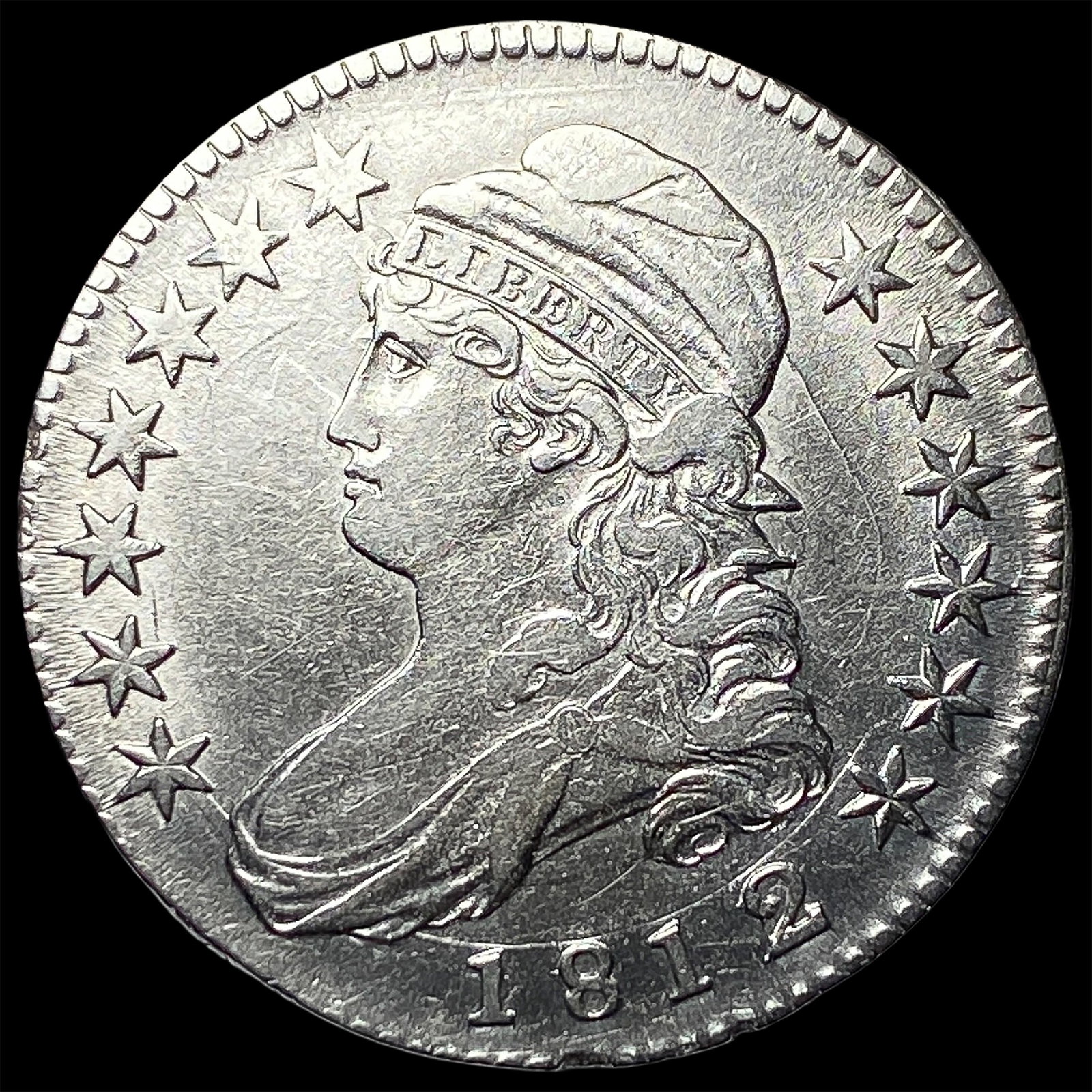 1812 Capped Bust Half Dollar CHOICE AU: 1812 Capped Bust Half Dollar CHOICE AU