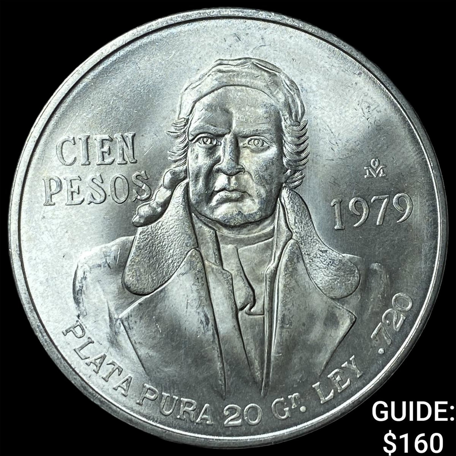1979Mo Mexico Silver 100 Pesos: 1979Mo Mexico Silver 100 Pesos