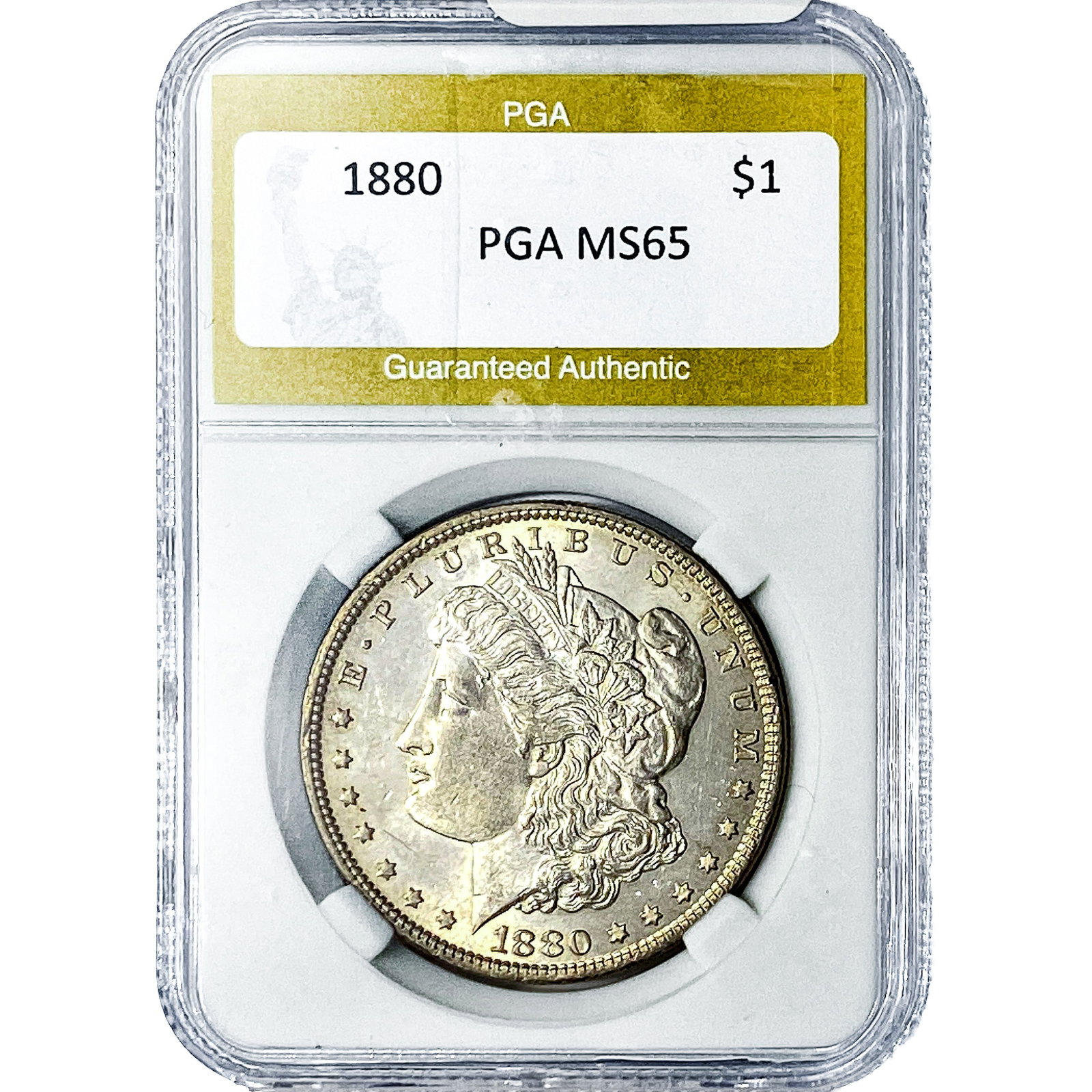 1880 Morgan Silver Dollar PGA MS65 (1 of 2)