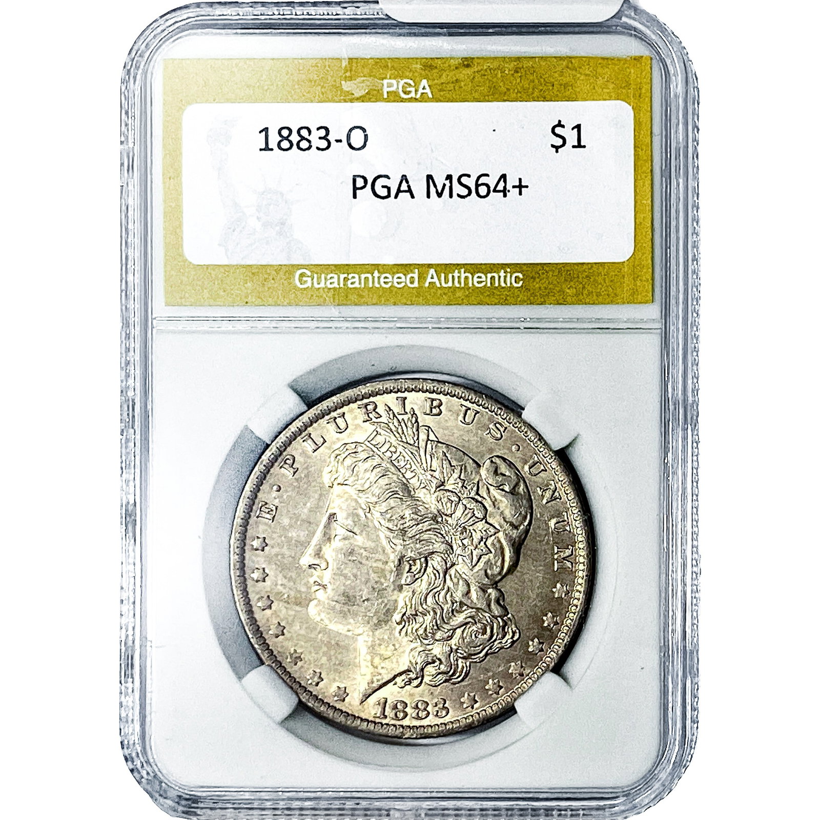 1883-O Morgan Silver Dollar PGA MS64+: 1883-O Morgan Silver Dollar PGA MS64+