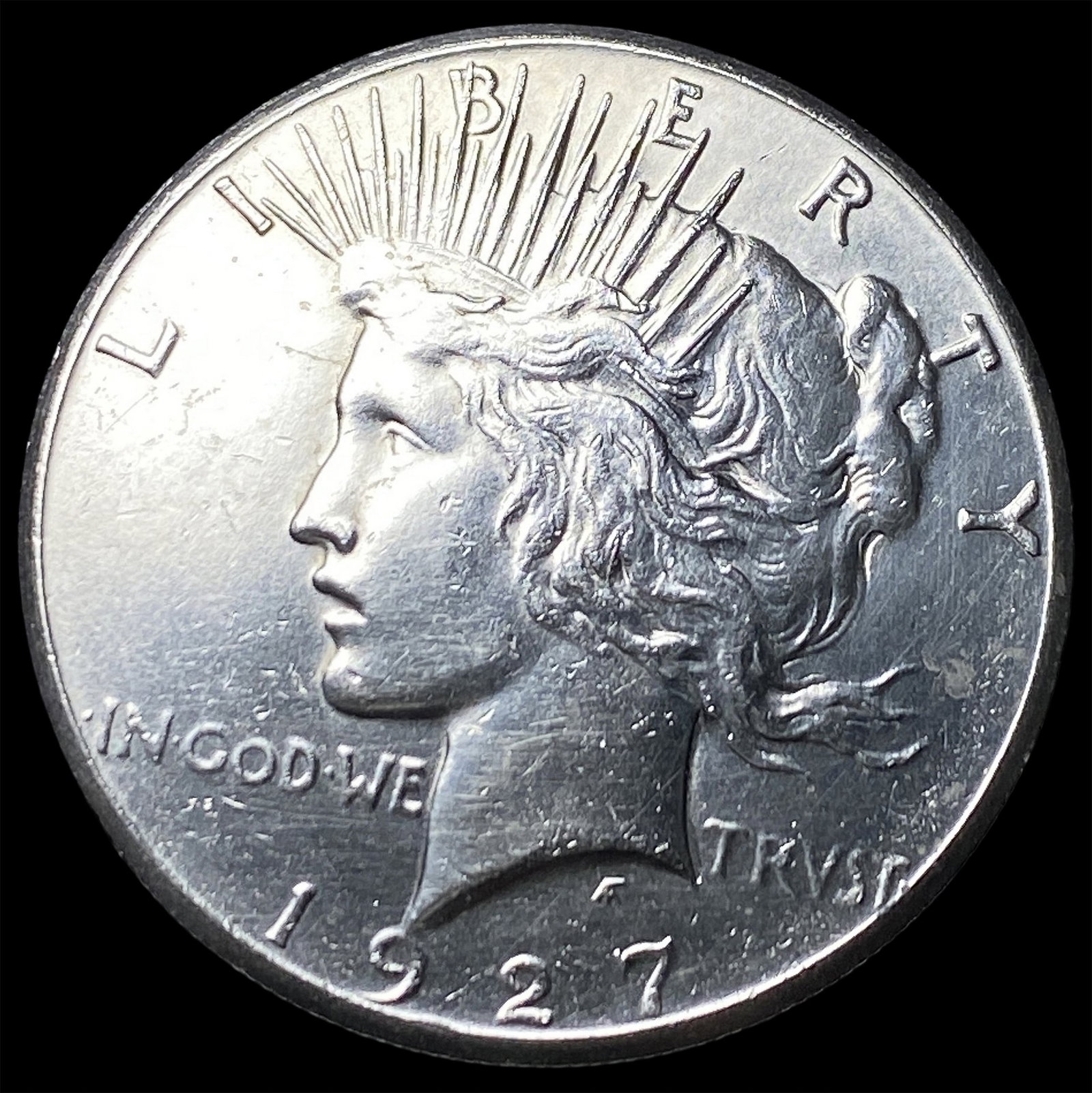 1927 Peace Silver Dollar CLOSELY UNCIRCULATED: 1927 Peace Silver Dollar CLOSELY UNCIRCULATED
