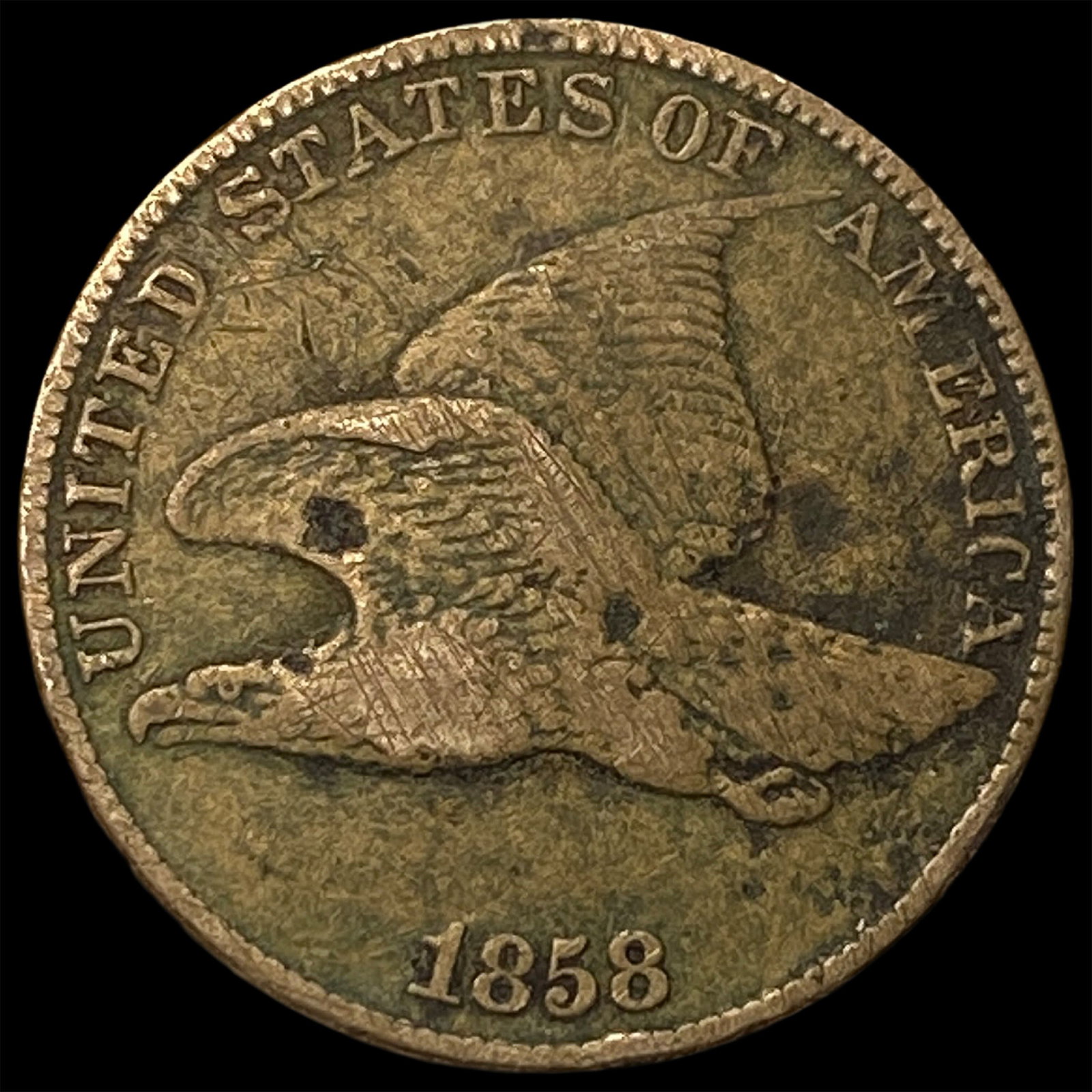 1858 Flying Eagle Cent HIGH GRADE: 1858 Flying Eagle Cent HIGH GRADE