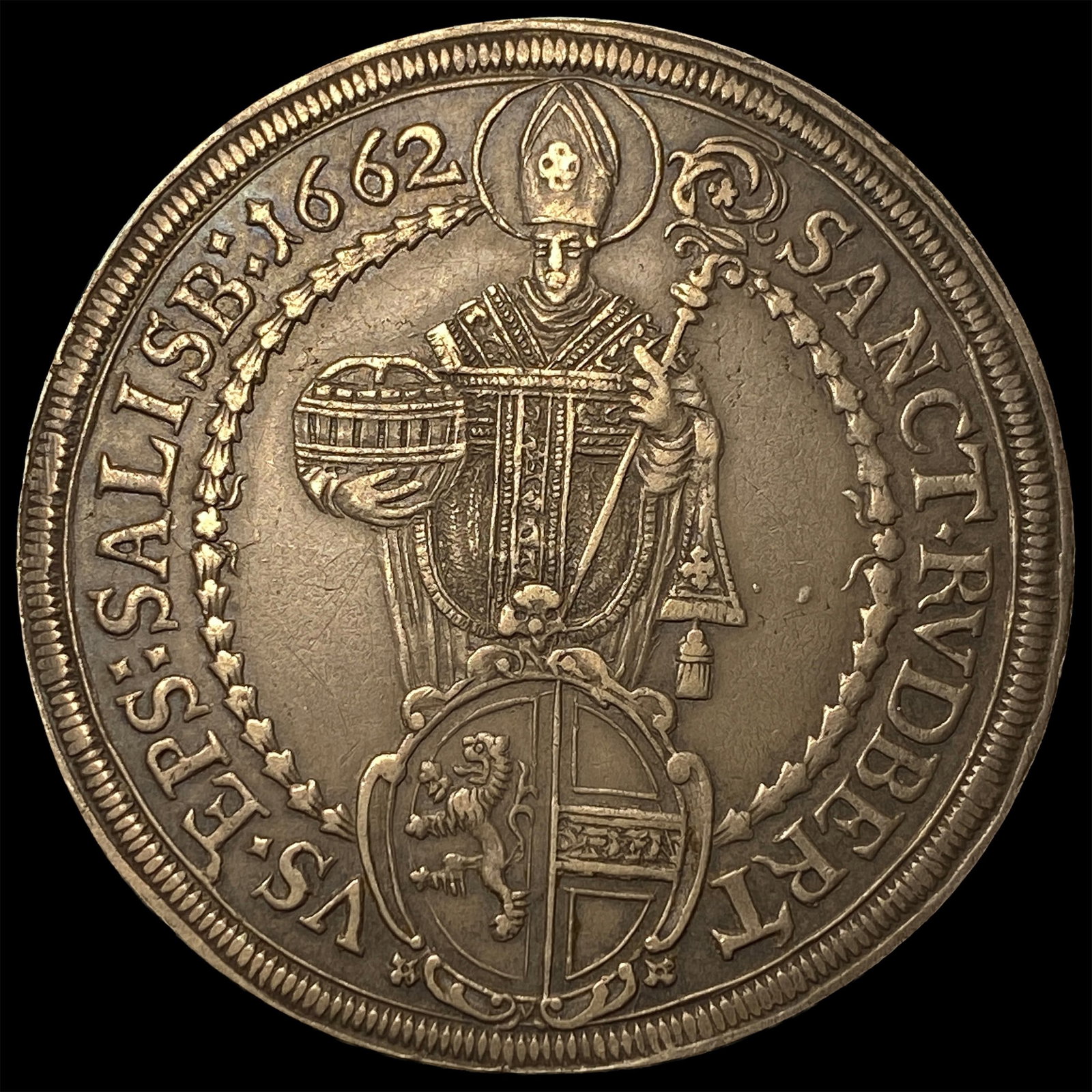 1662 Austria Salzburg Silver Thaler CLOSELY UNCIRCULATED (1 of 2)