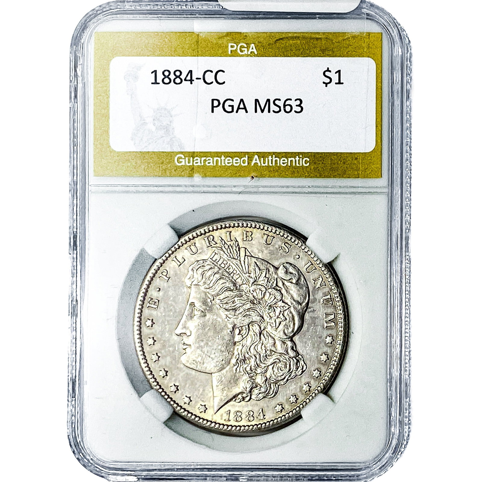 1884-CC Morgan Silver Dollar PGA MS63 (1 of 2)
