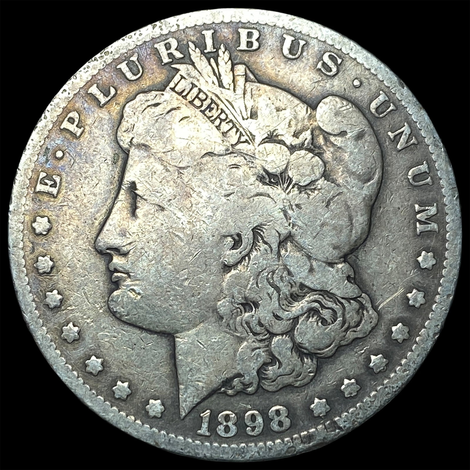 1898-S Silver Morgan Dollar LIGHTLY CIRCULATED: 1898-S Silver Morgan Dollar LIGHTLY CIRCULATED