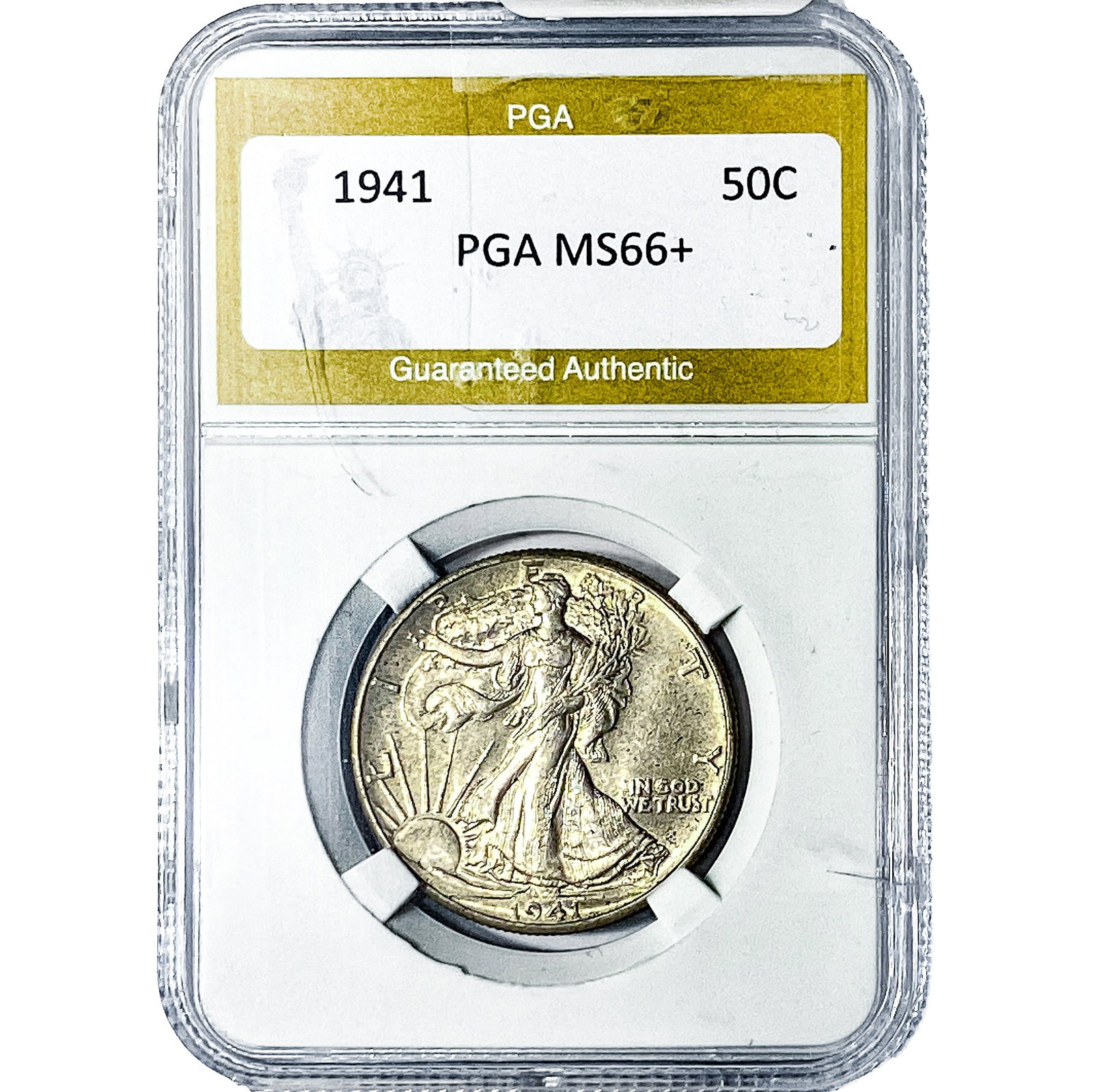 1941 Walking Liberty Half Dollar PGA MS66+ (1 of 2)