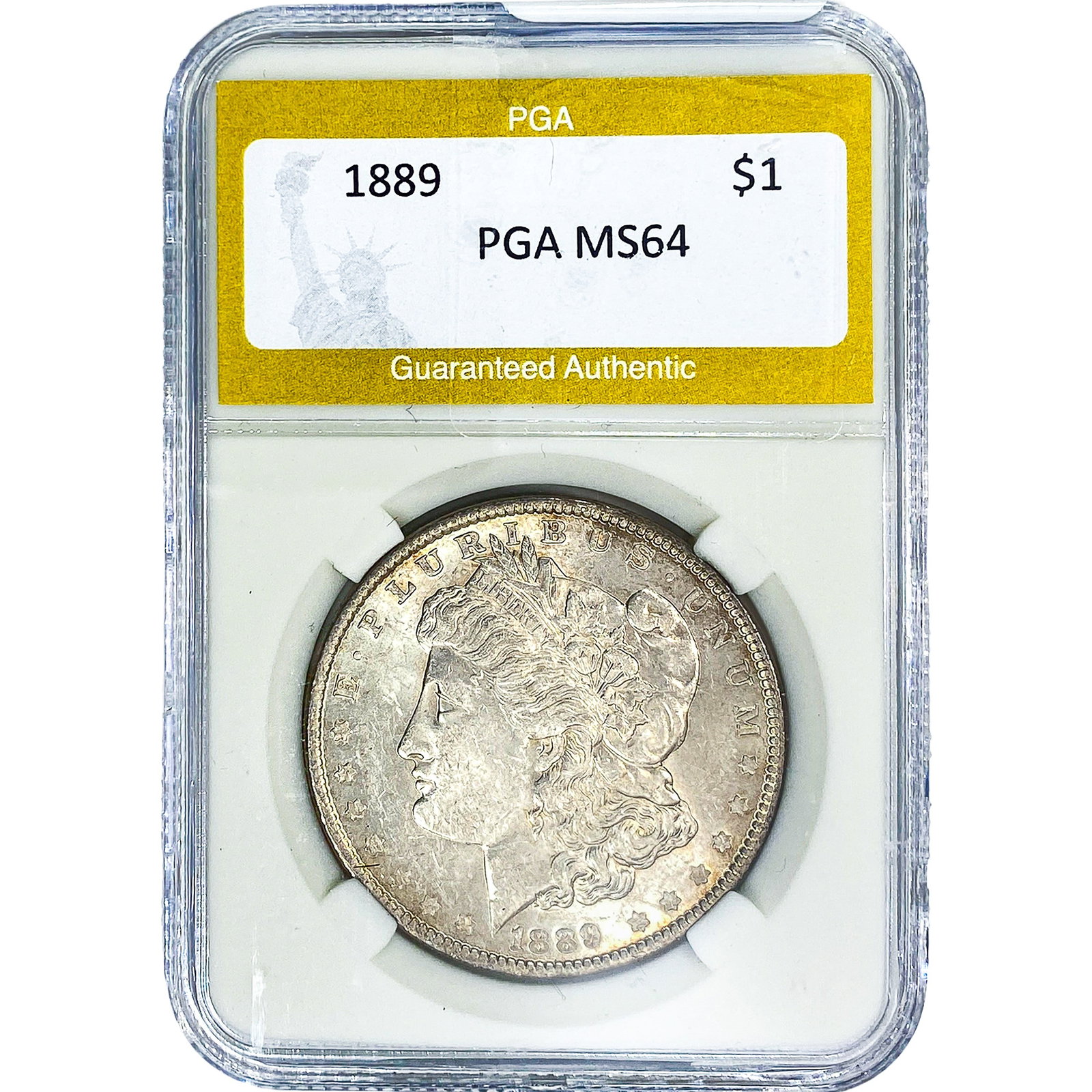 1889 Morgan Silver Dollar PGA MS64: 1889 Morgan Silver Dollar PGA MS64