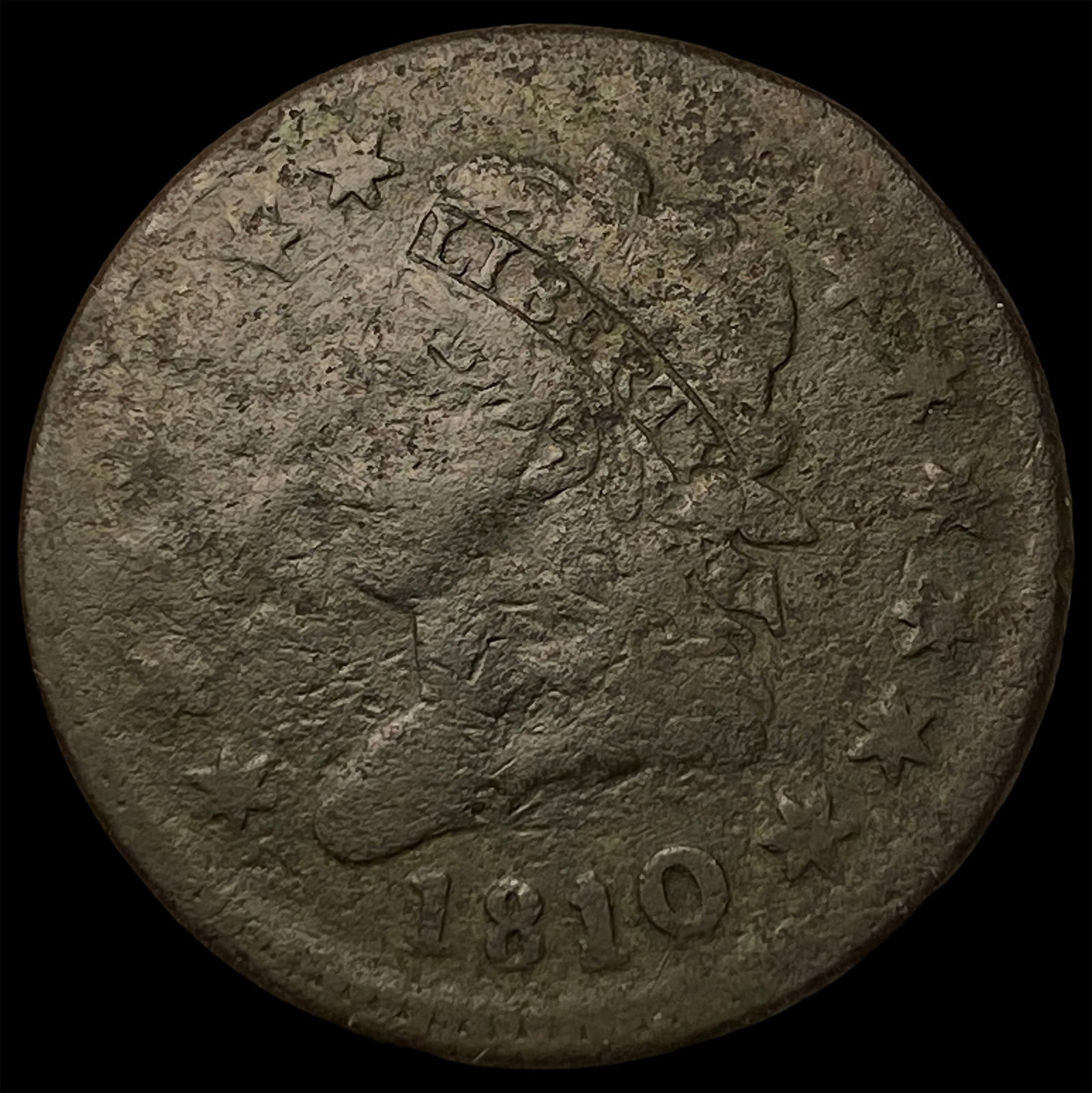 1810 Classic Head Large Cent NICELY CIRCULATED: 1810 Classic Head Large Cent NICELY CIRCULATED