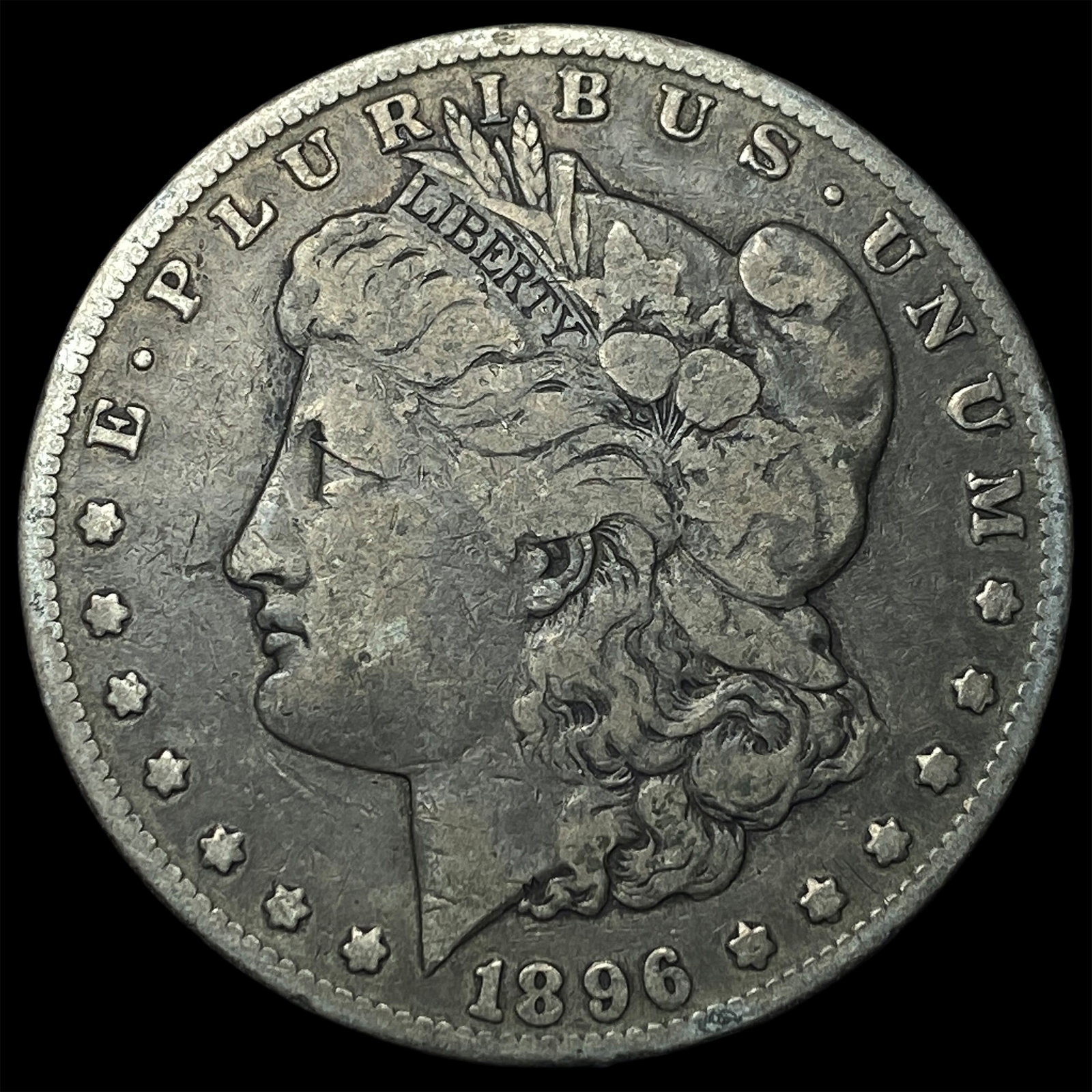 1896-S Silver Morgan Dollar NEARLY UNCIRCULATED (1 of 2)