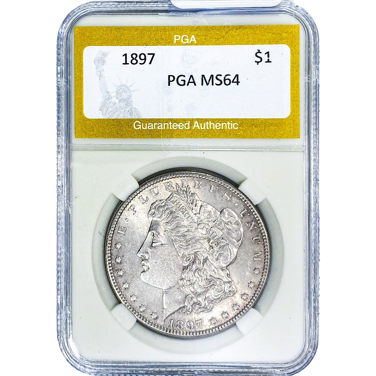 1897 Morgan Silver Dollar PGA MS64: 1897 Morgan Silver Dollar PGA MS64