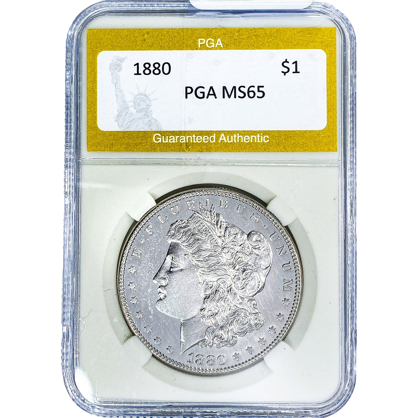 1880 Morgan Silver Dollar PGA MS65 (1 of 2)