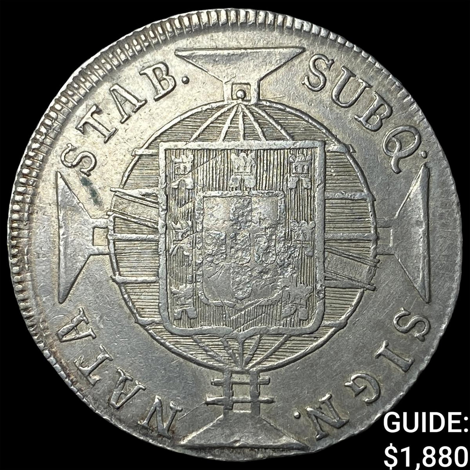 Brazil Silver 960 Reis Counterstruck Counterstamp (1 of 2)