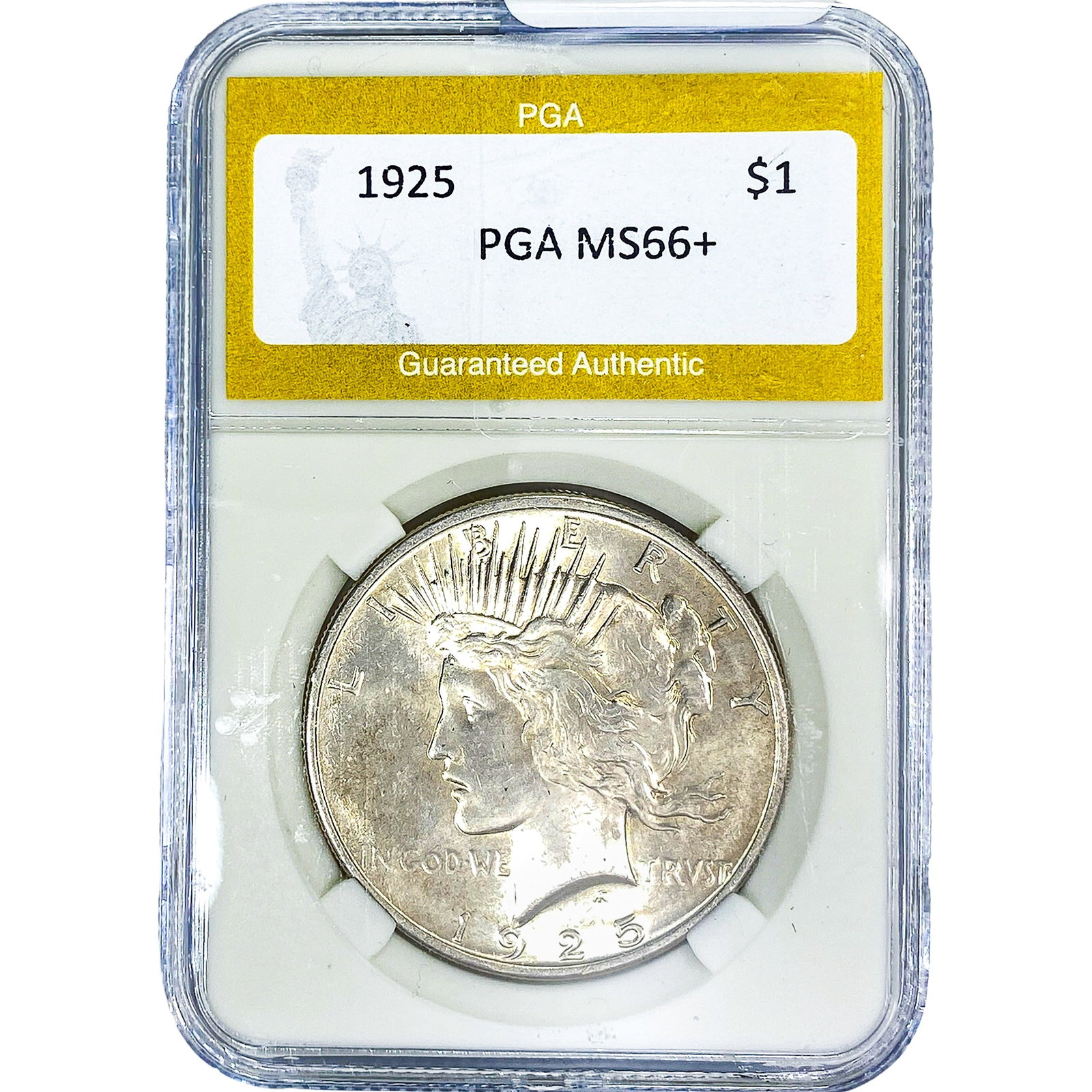1925 Silver Peace Dollar PGA MS66+ (1 of 2)