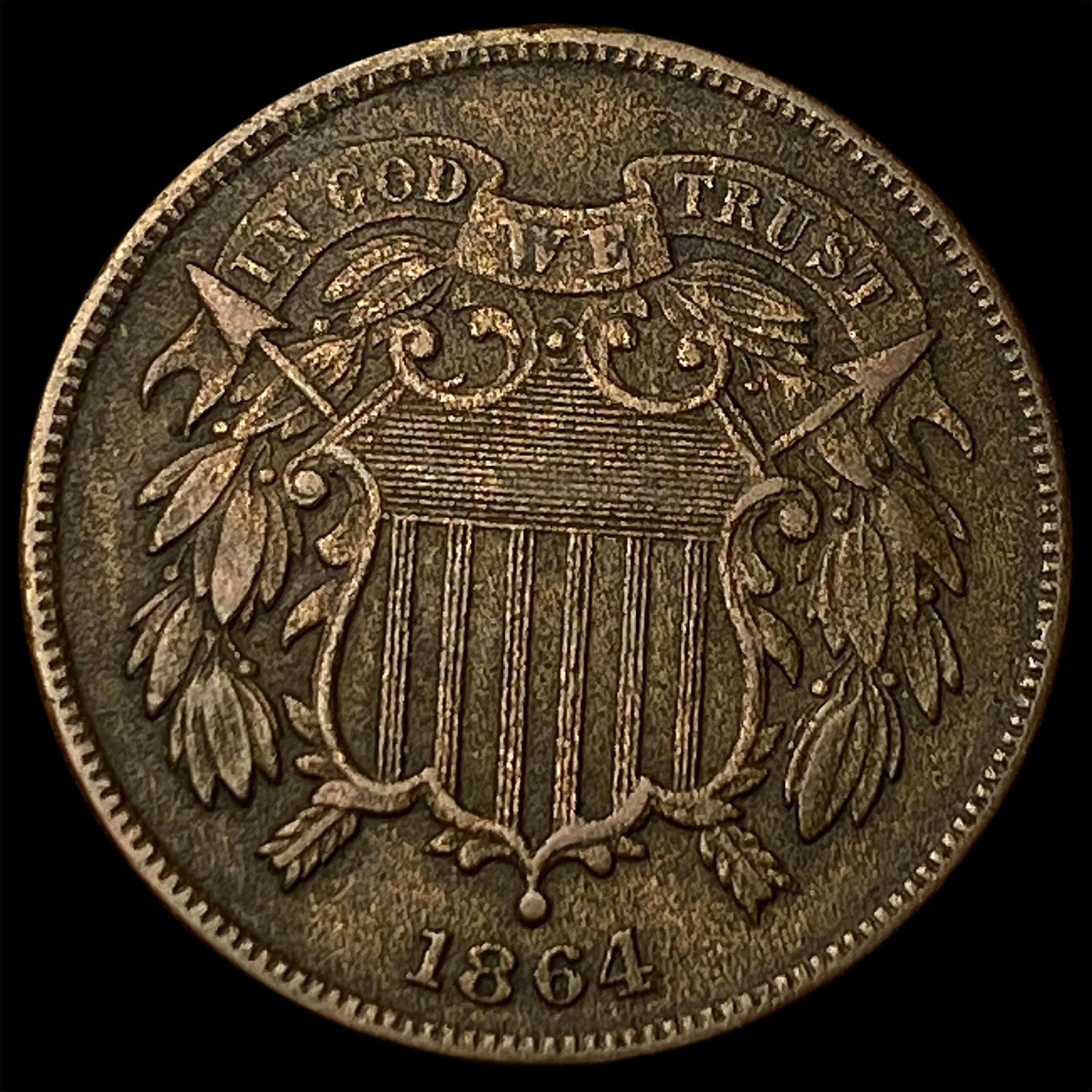1864 Two-Cent Piece CLOSELY UNCIRCULATED (1 of 2)