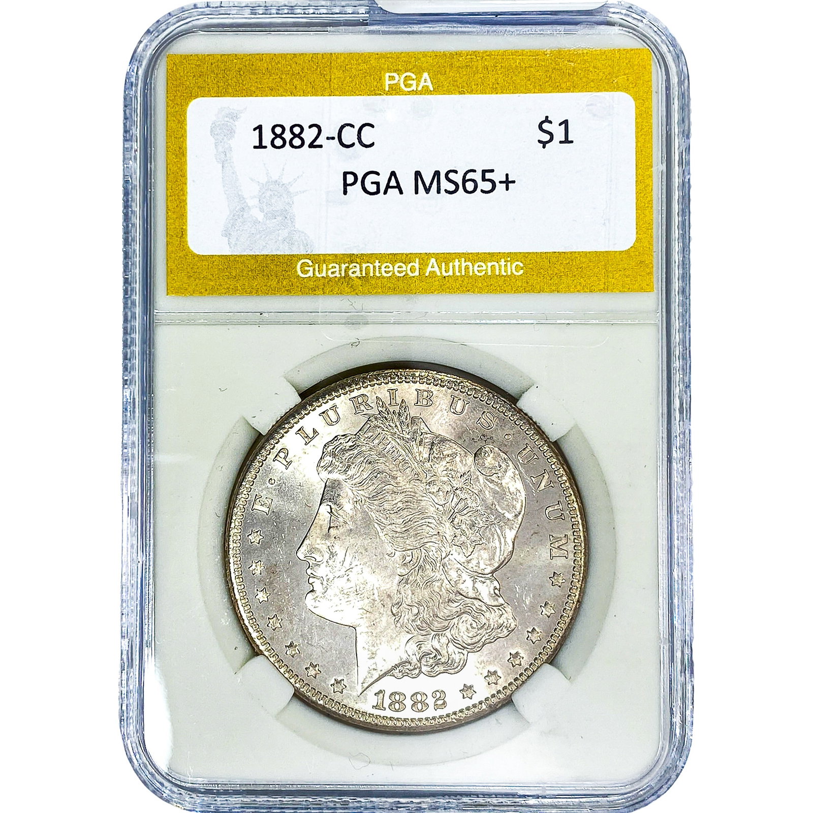 1882-CC Morgan Silver Dollar PGA MS65+ (1 of 2)