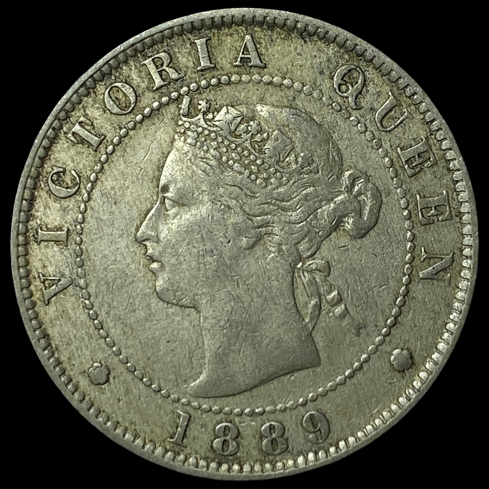 1889 Jamaica Copper Nickel 1/2 Penny (1 of 2)