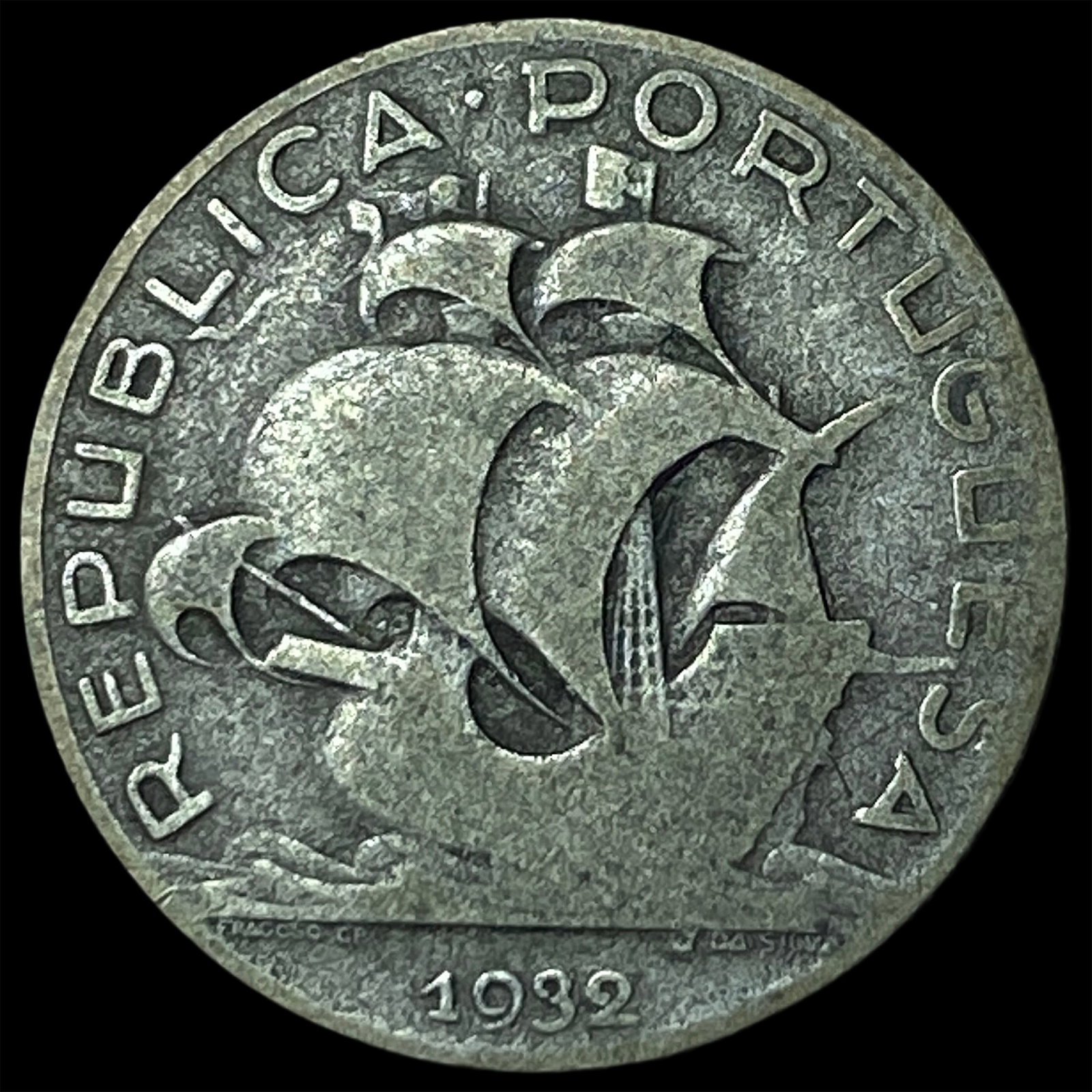 1932 Portugal Silver 2 1/2 Escudos: 1932 Portugal Silver 2 1/2 Escudos