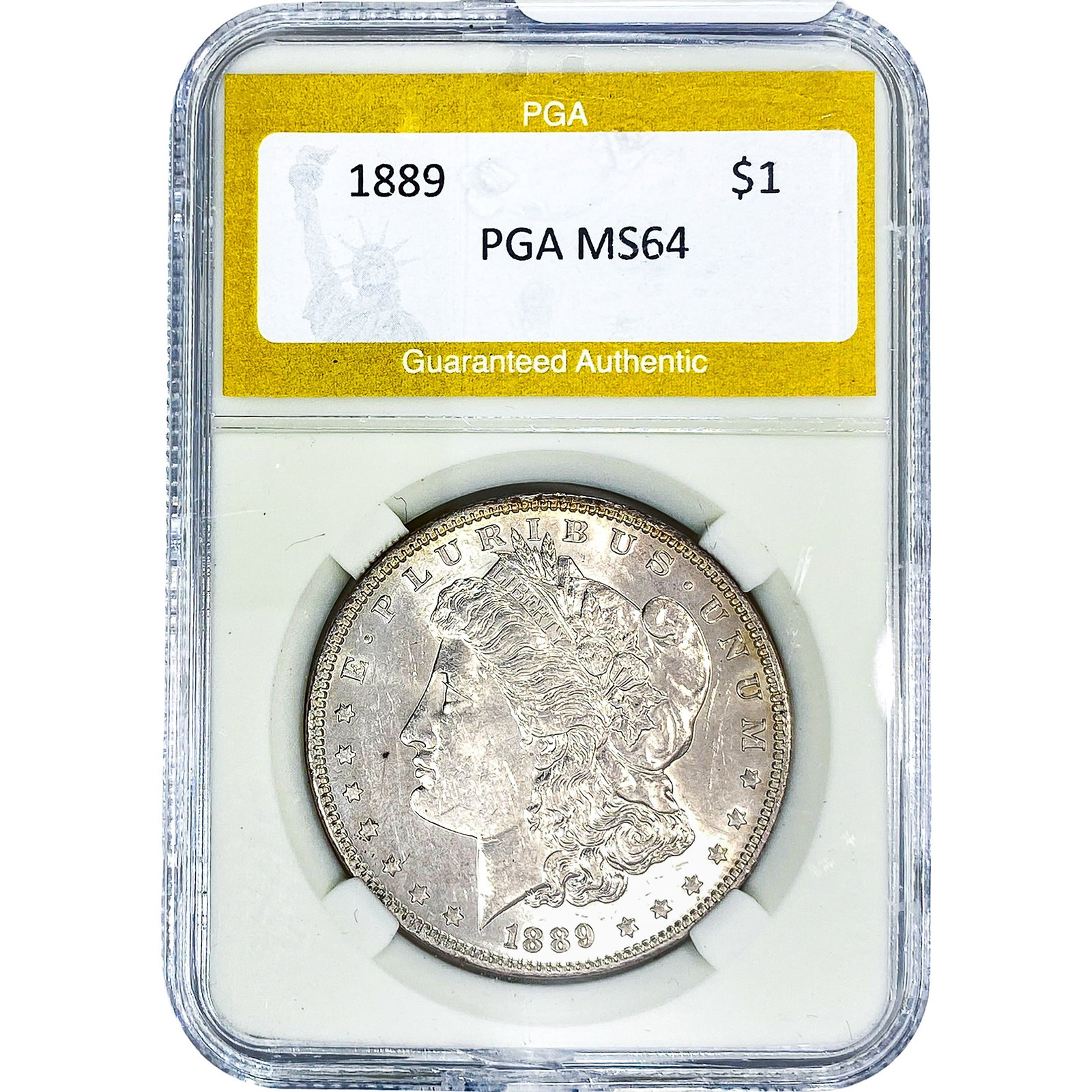 1889 Morgan Silver Dollar PGA MS64: 1889 Morgan Silver Dollar PGA MS64
