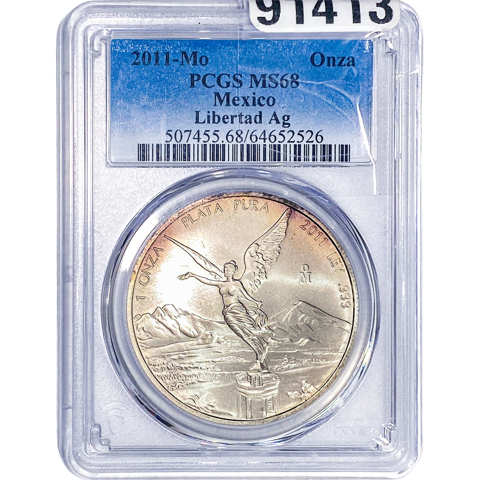 2011 Mo Mexico Libertad Ag PCGS MS68 (1 of 2)