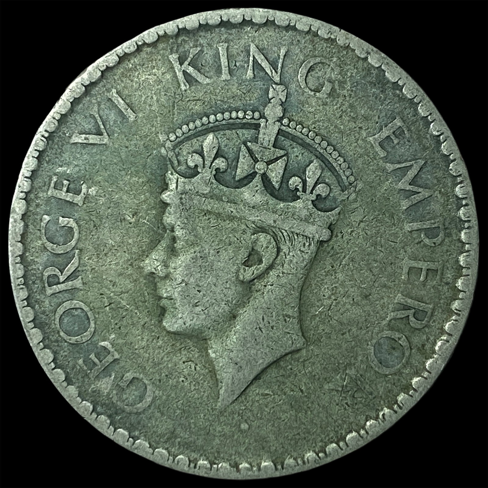 1940 British India Silver Rupee .1874 ASW (1 of 2)