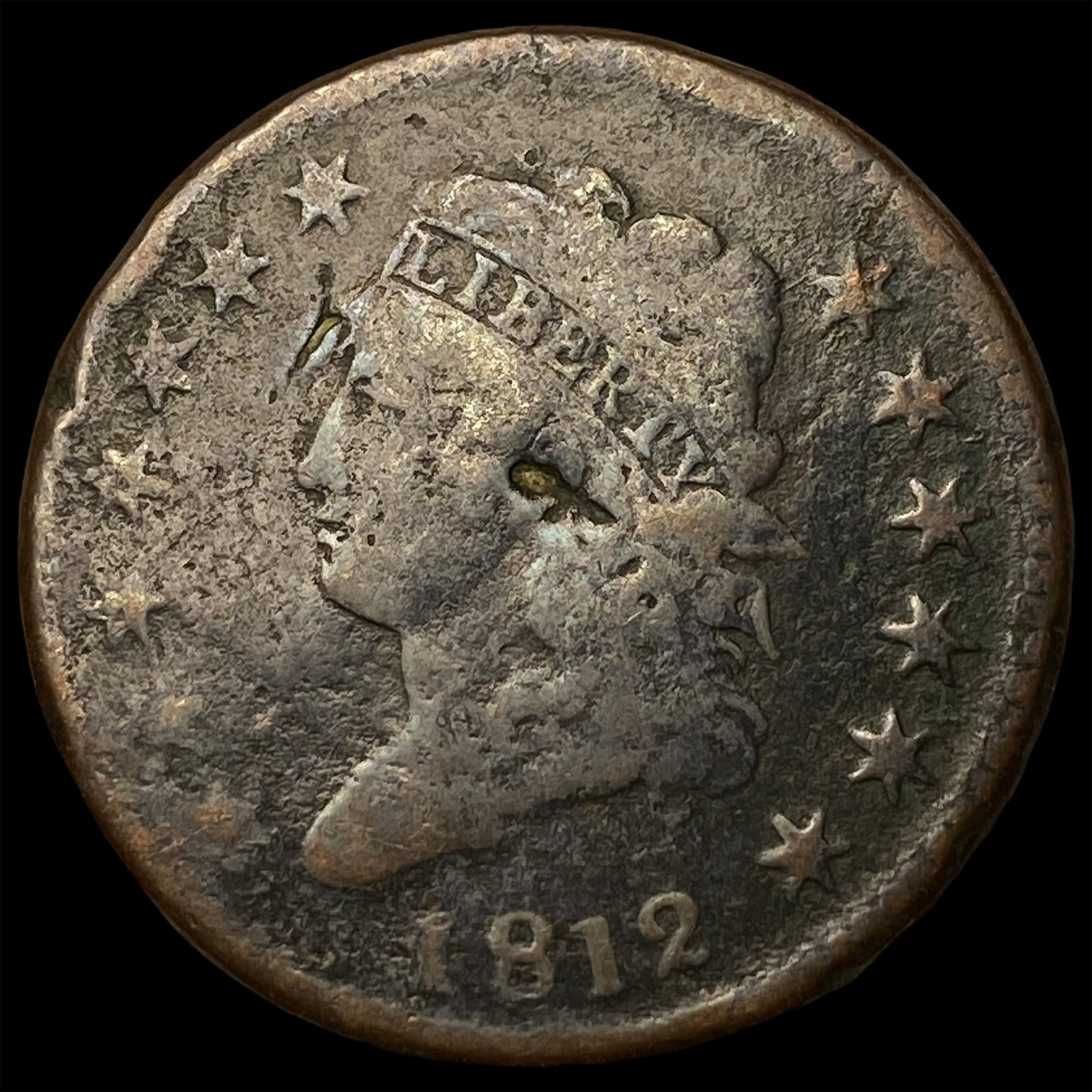 1812 Classic Head Large Cent LIGHTLY CIRCULATED: 1812 Classic Head Large Cent LIGHTLY CIRCULATED