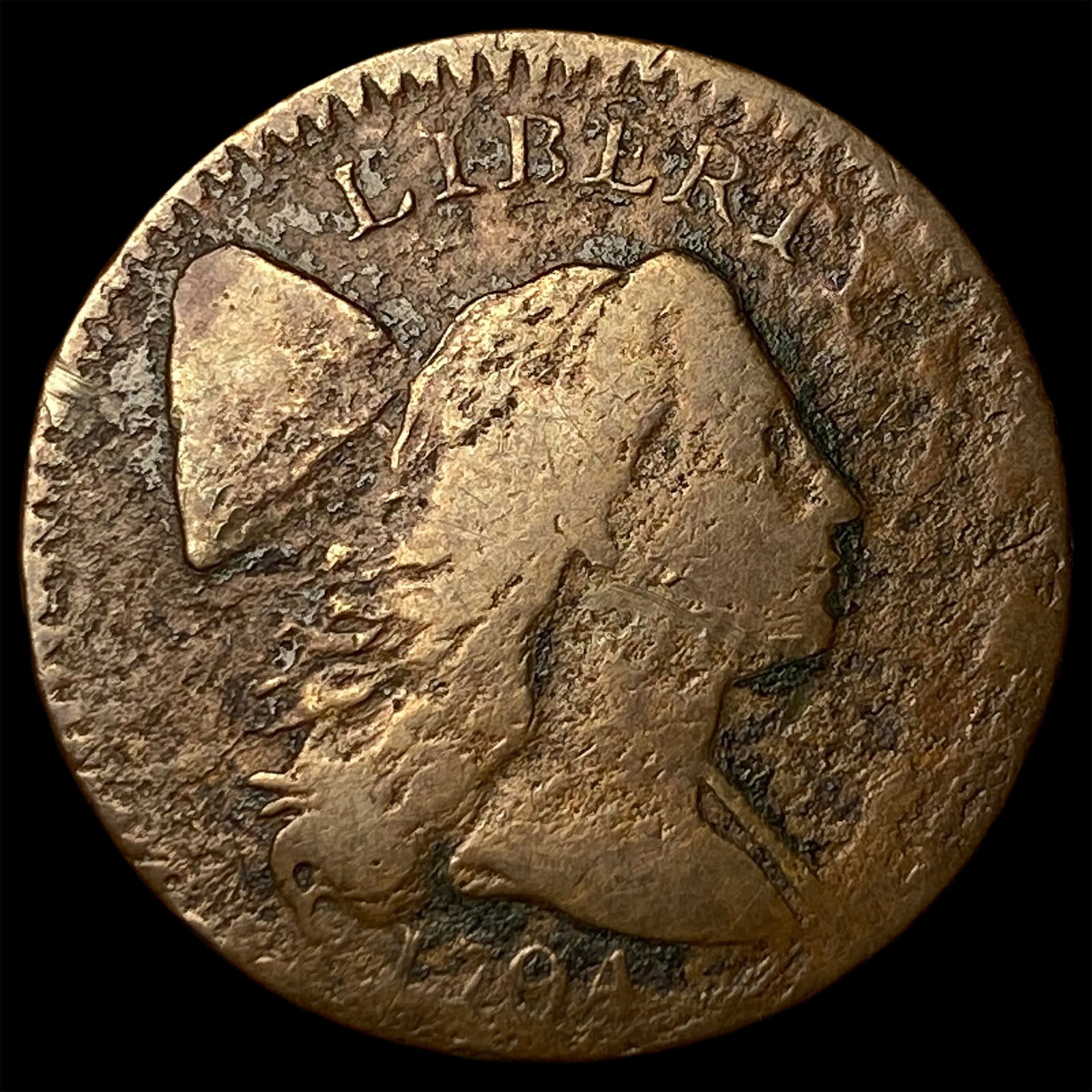 1794 Liberty Cap Large Cent NICELY CIRCULATED (1 of 2)