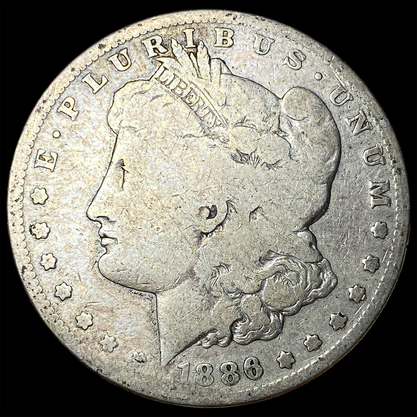1886-S Morgan Silver Dollar LIGHTLY CIRCULATED: 1886-S Morgan Silver Dollar LIGHTLY CIRCULATED