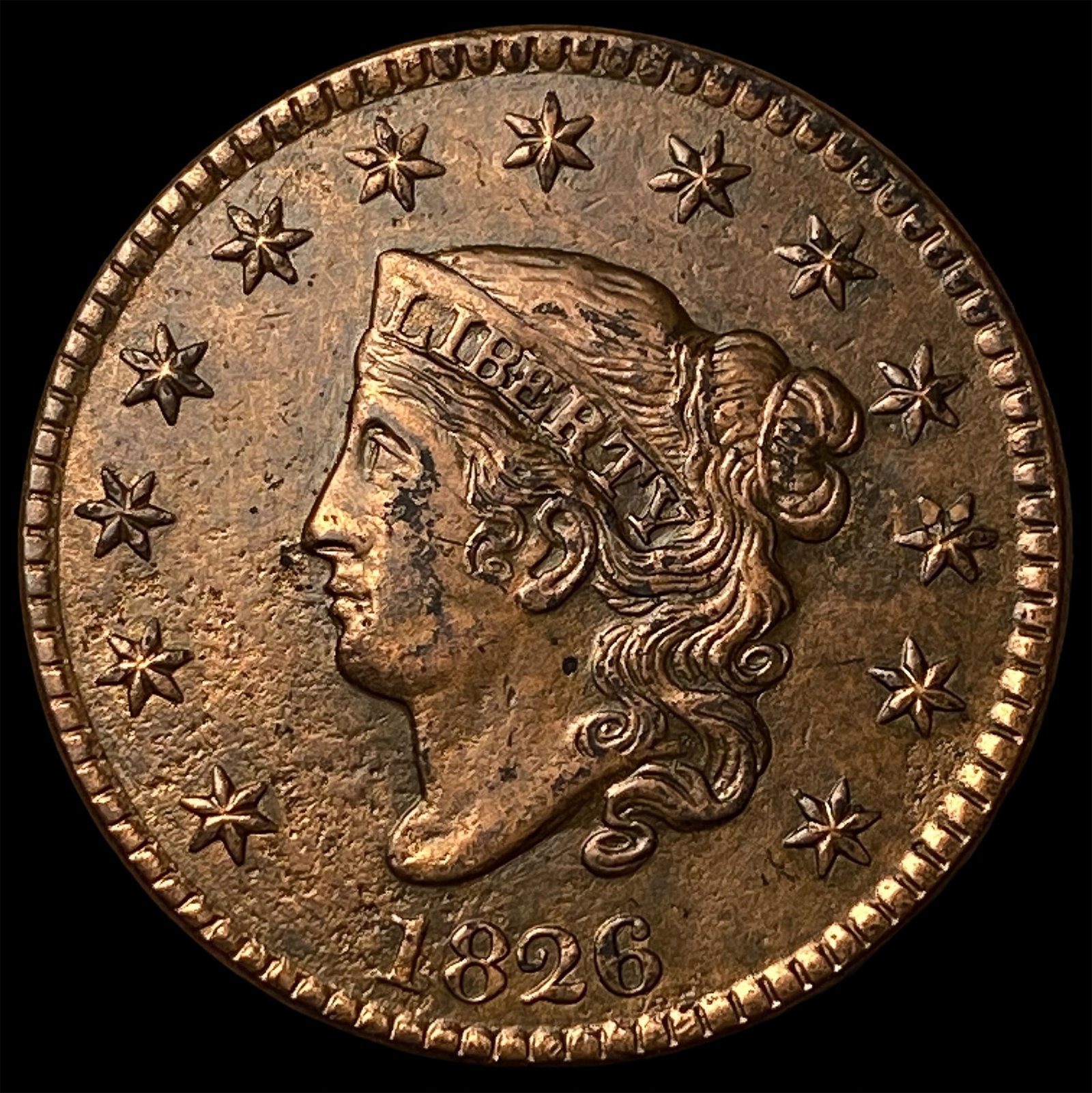 1826 Coronet Head Large Cent UNCIRCULATED (1 of 2)