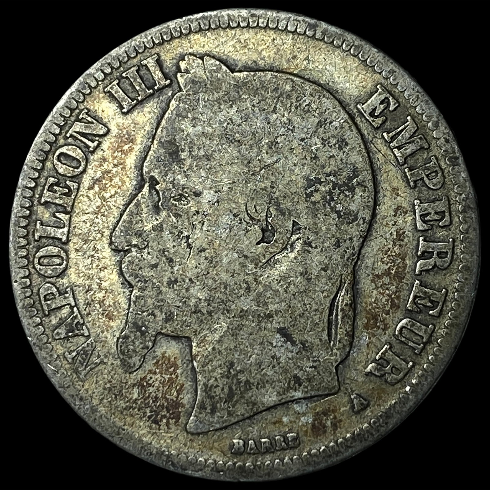 1868 France Napoleon III Silver 2 Francs (1 of 2)
