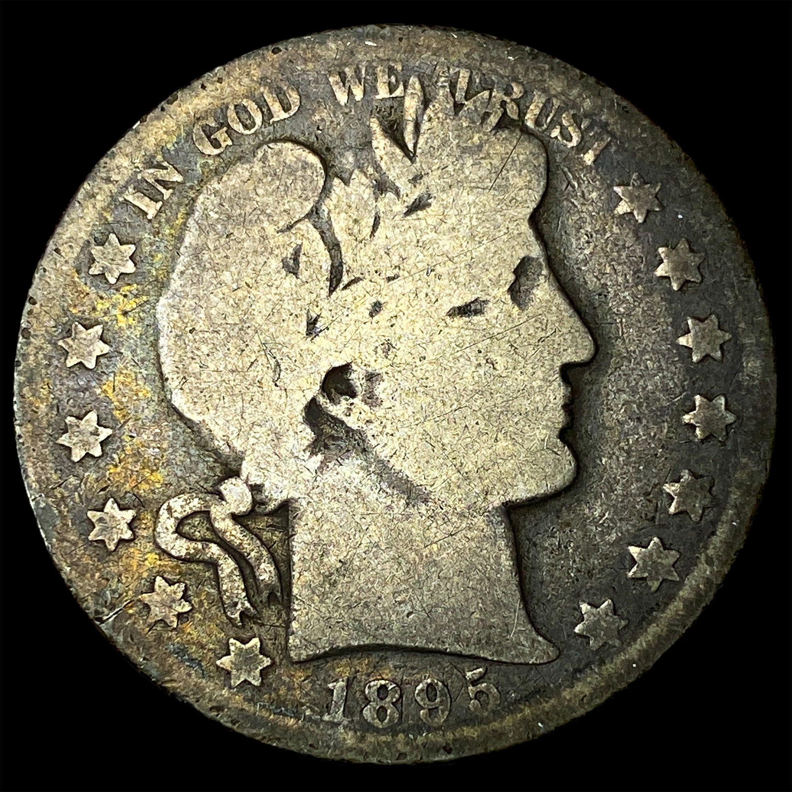 1895-O Silver Barber Half Dollar NICELY CIRCULATED (1 of 2)