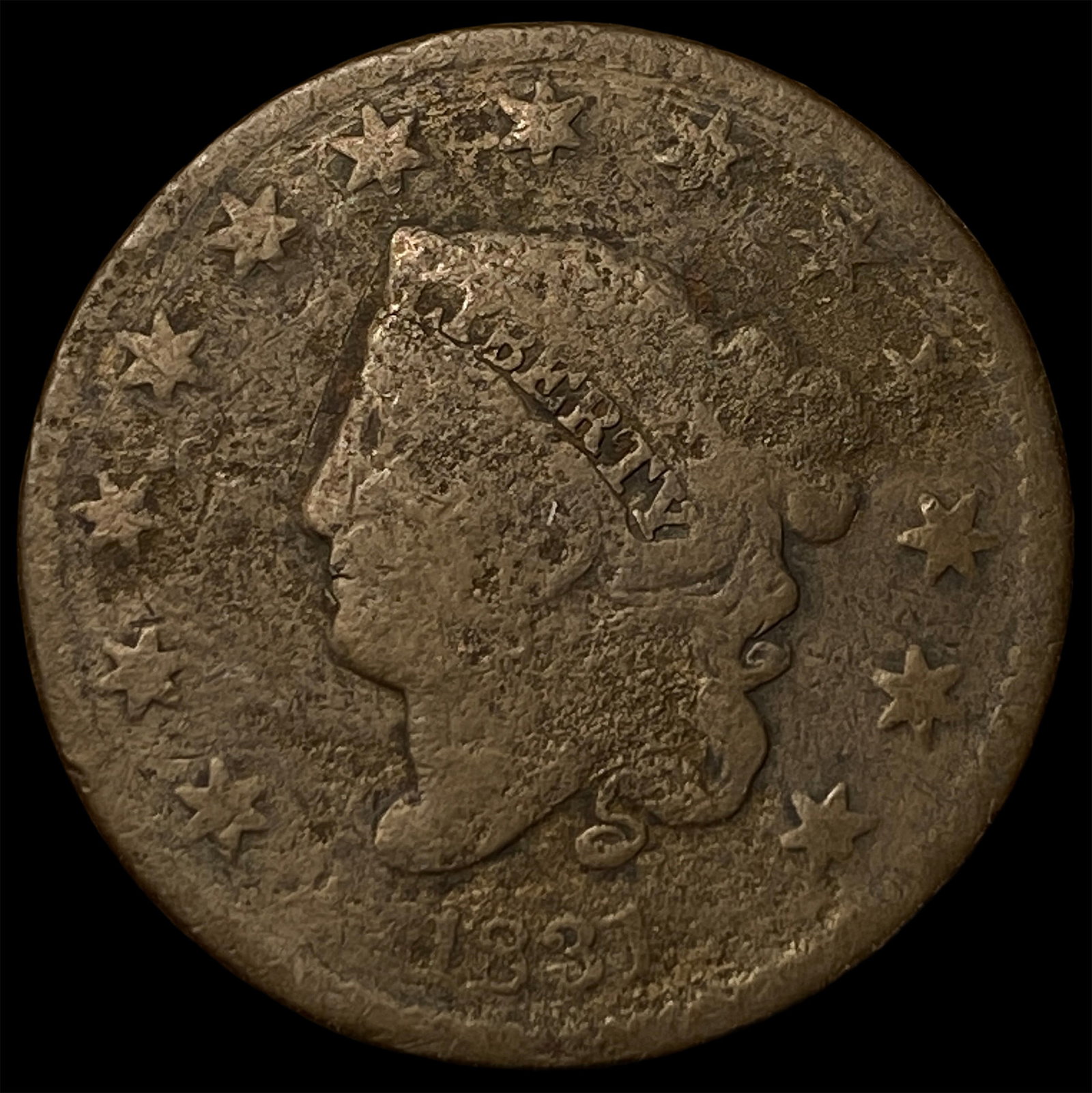 1831 Coronet Head Large Cent NICELY CIRCULATED (1 of 2)