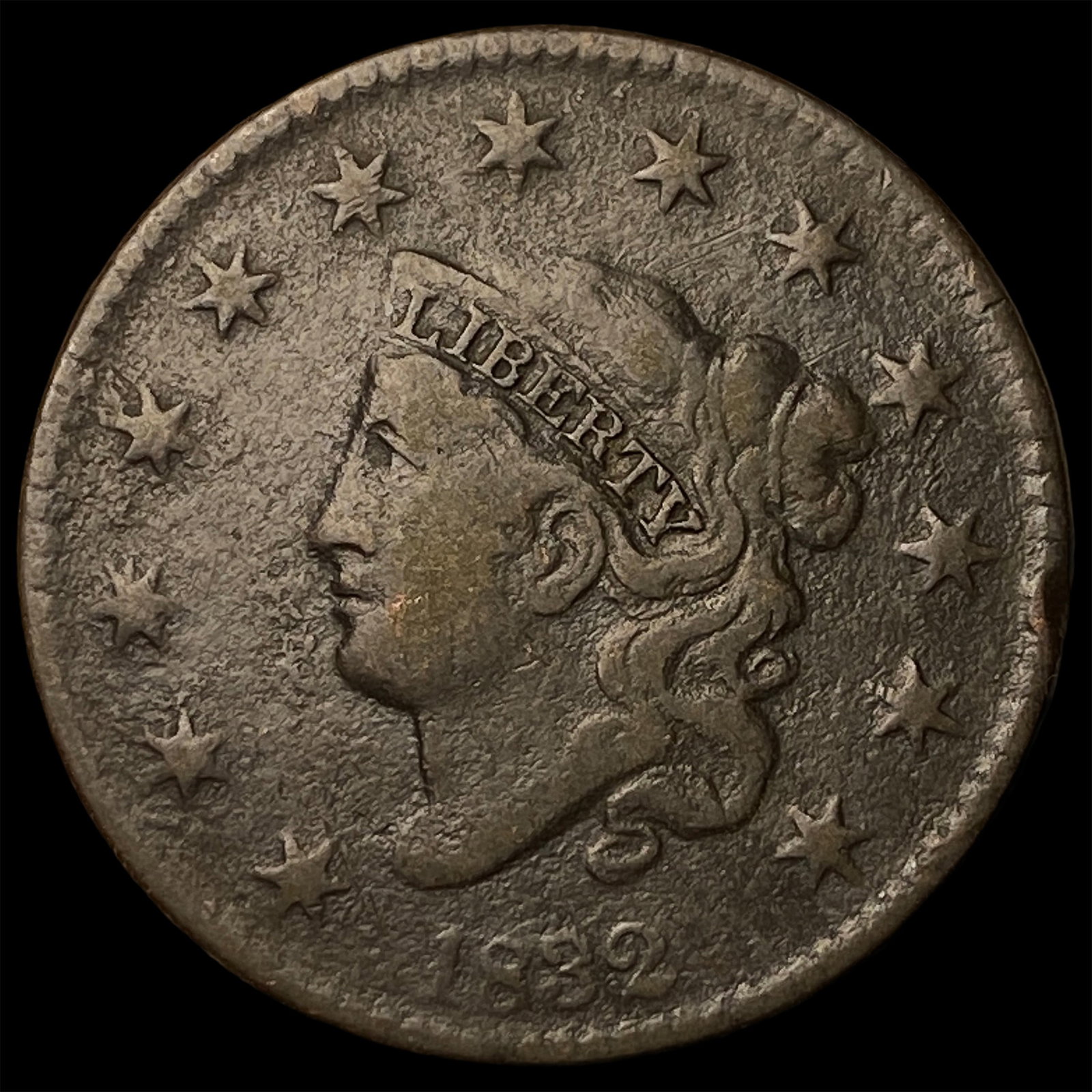 1832 Coronet Head Large Cent NEARLY UNCIRCULATED (1 of 2)