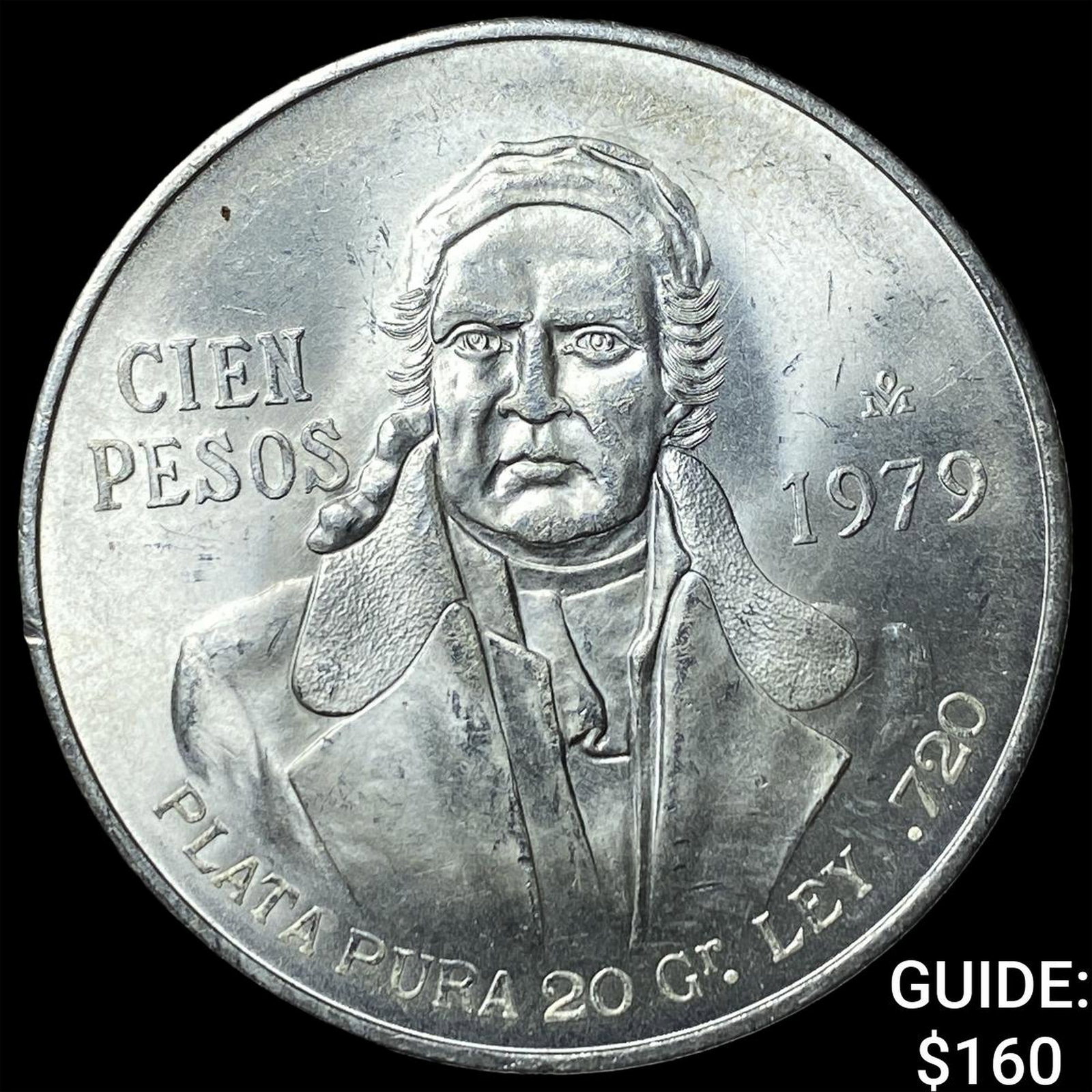 1979 Mexico SIlver 100 Pesos .643 ASW (1 of 2)