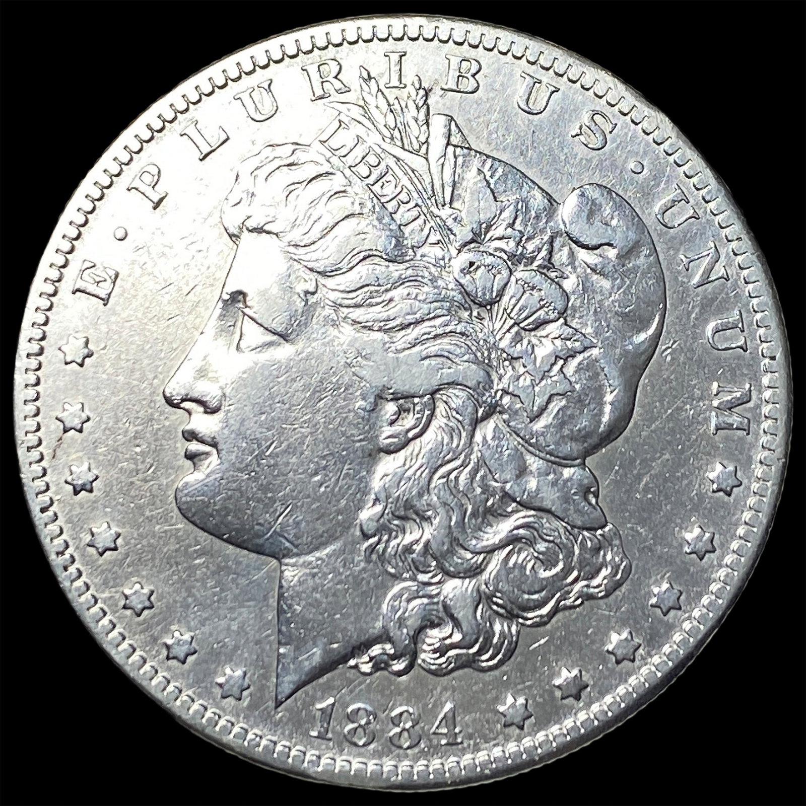 1884-S Silver Morgan Dollar NEARLY UNCIRCULATED (1 of 2)