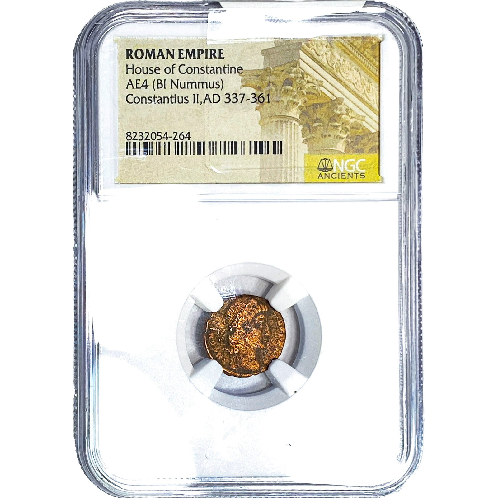 Roman Constantius II AD 337-361 AE4 BI Nummus NGC (1 of 2)