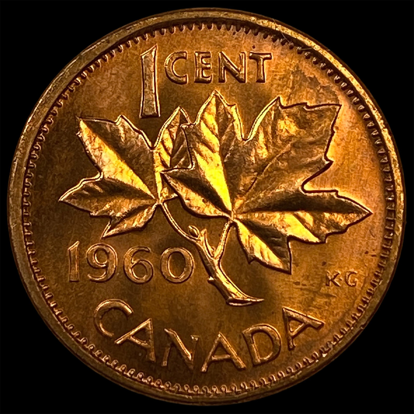 1960 Canada Copper 1 Cent - 2